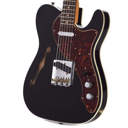 Fender Custom Shop Limited Edition '60s Telecaster Thinline Custom Journeyman Aged Black Electric Guitars / Semi-Hollow