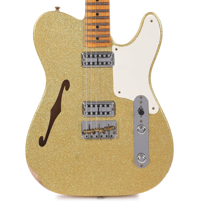 Fender Custom Shop Limited Edition Caballo Tono Ligero Relic Aged Gold Sparkle Electric Guitars / Semi-Hollow