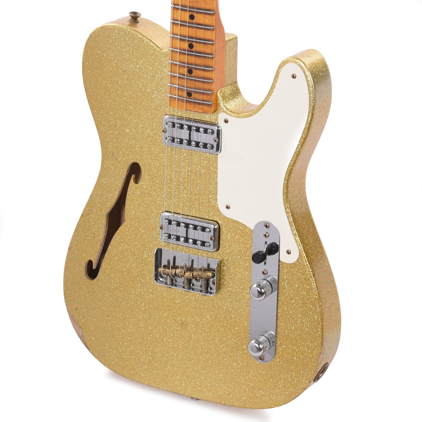 Fender Custom Shop Limited Edition Caballo Tono Ligero Relic Aged Gold Sparkle Electric Guitars / Semi-Hollow