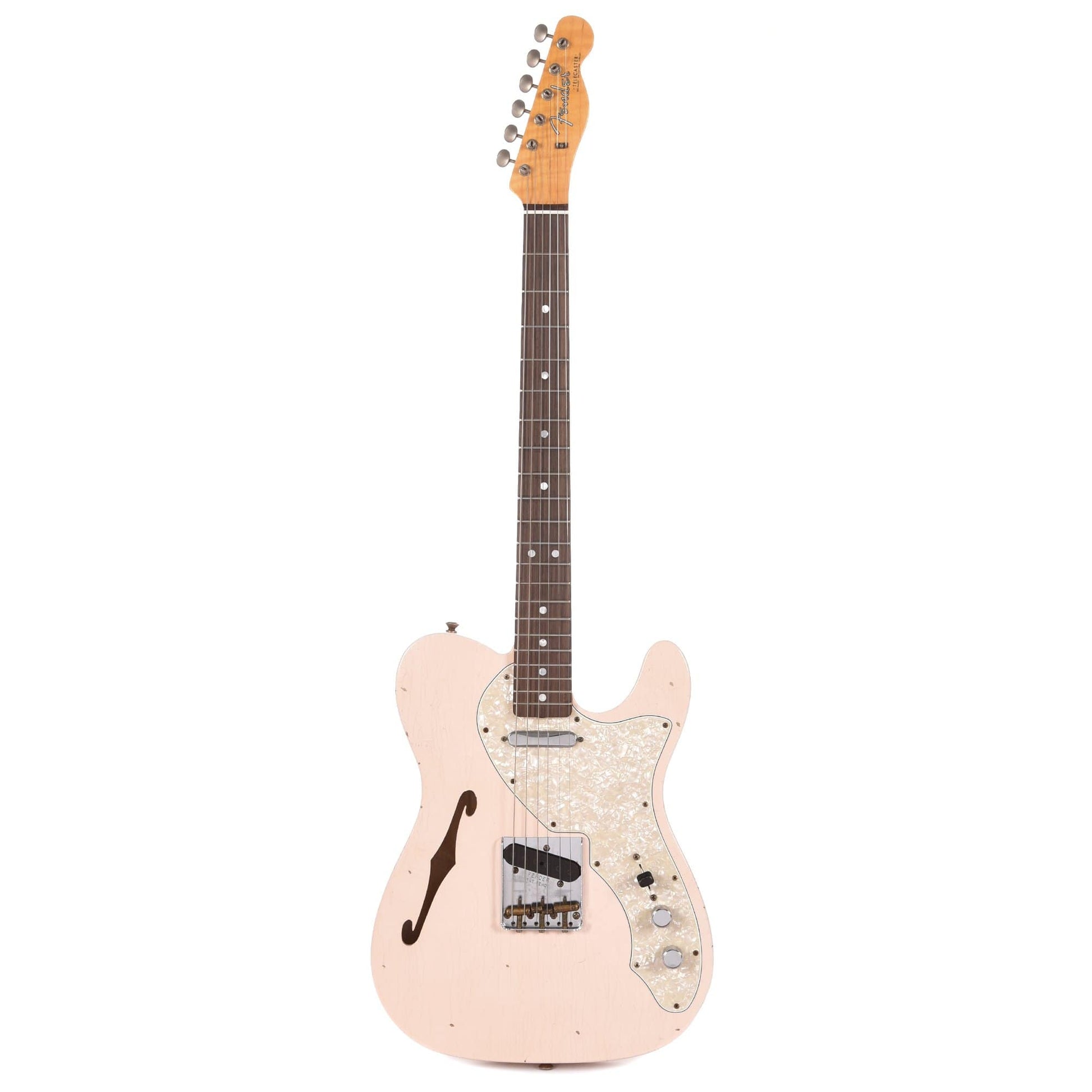 Fender Custom Shop NAMM Limited Edition '60s Telecaster Thinline Journeyman Relic Super Faded/Aged Shell Pink Electric Guitars / Semi-Hollow