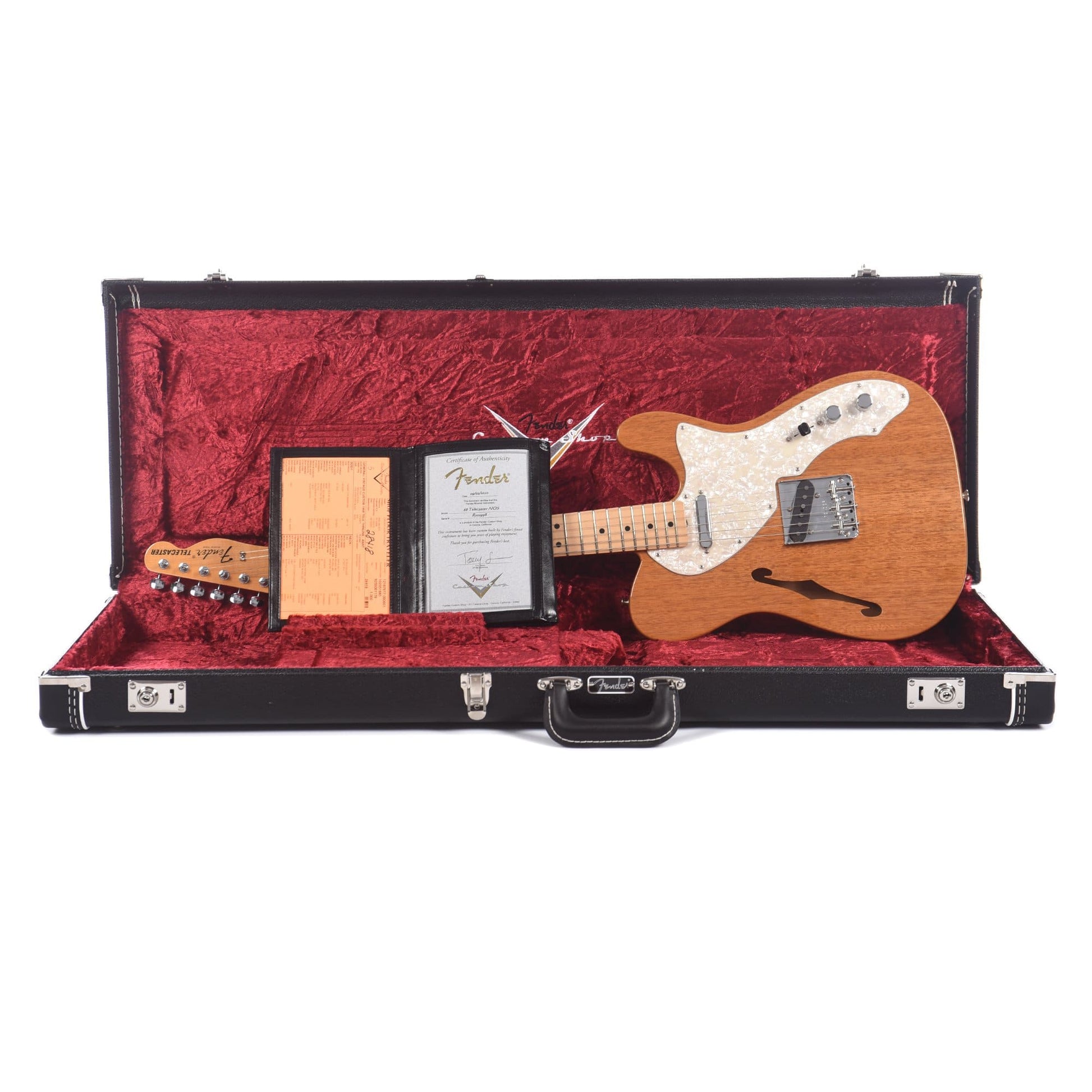 Fender Custom Shop Vintage Custom 1968 Telecaster Thinline Aged Natural Electric Guitars / Semi-Hollow