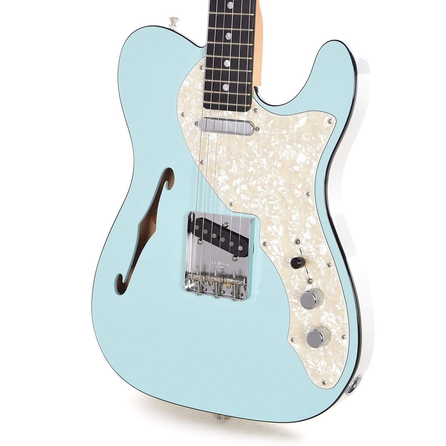 Fender Limited Edition Two-Tone Telecaster Daphne Blue Electric Guitars / Semi-Hollow