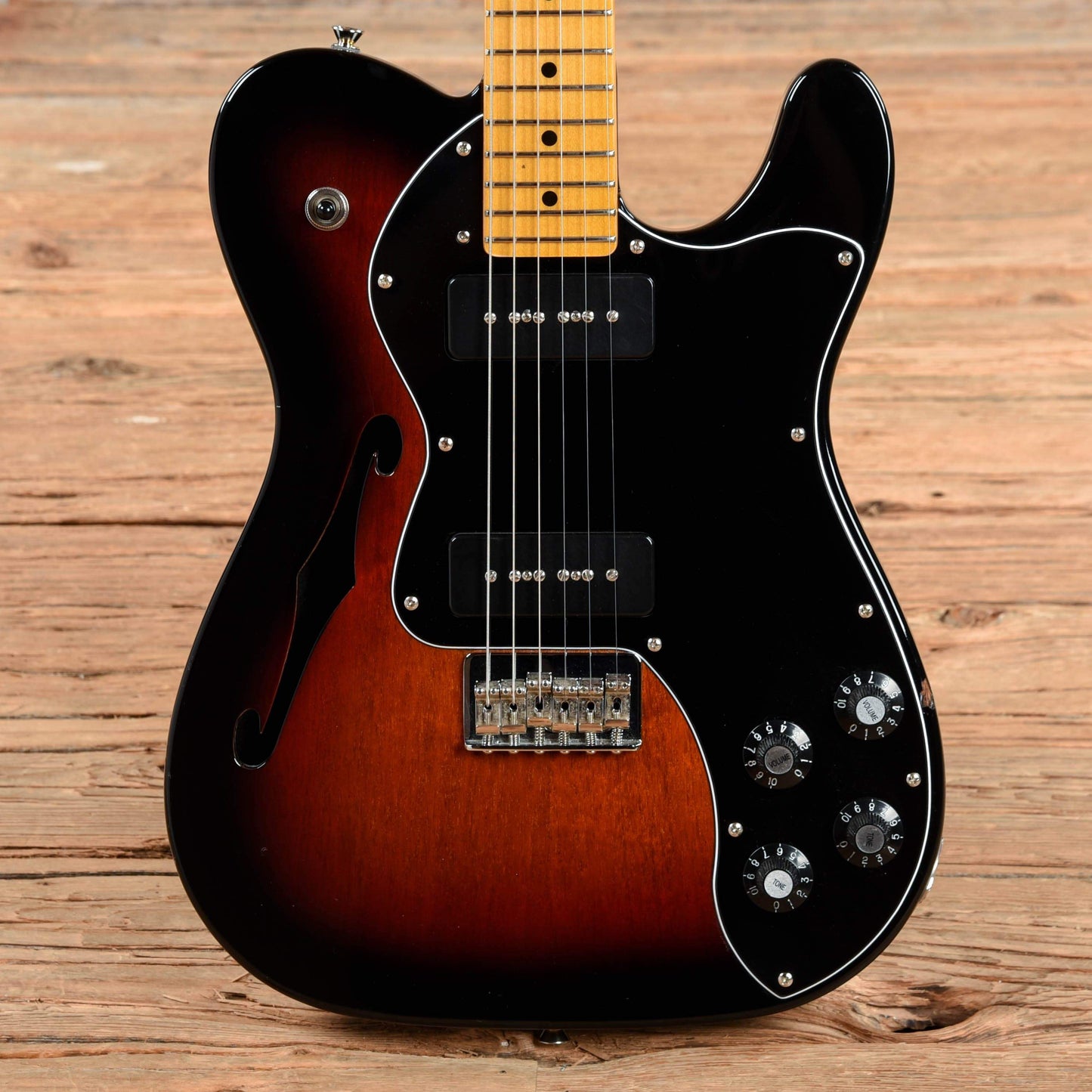 Fender Modern Player Telecaster Thinline Deluxe Sunburst Electric Guitars / Semi-Hollow