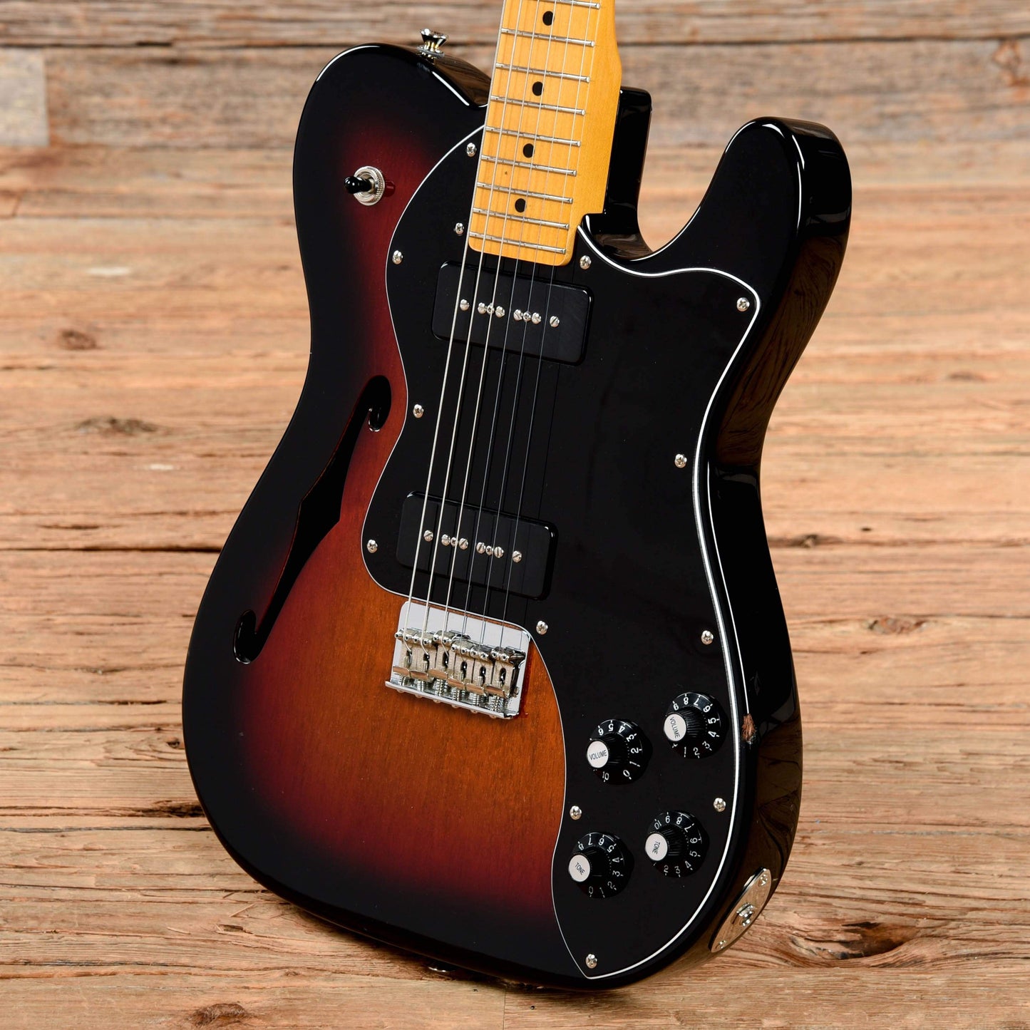 Fender Modern Player Telecaster Thinline Deluxe Sunburst Electric Guitars / Semi-Hollow