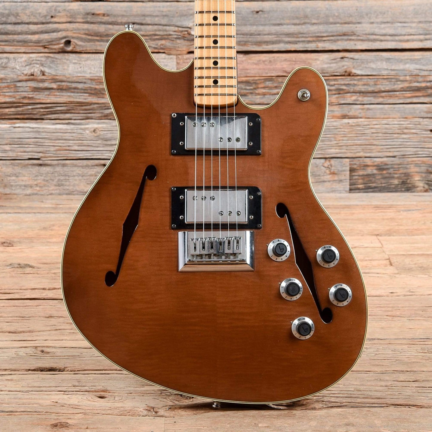 Fender Starcaster Mocha 1976 Electric Guitars / Semi-Hollow