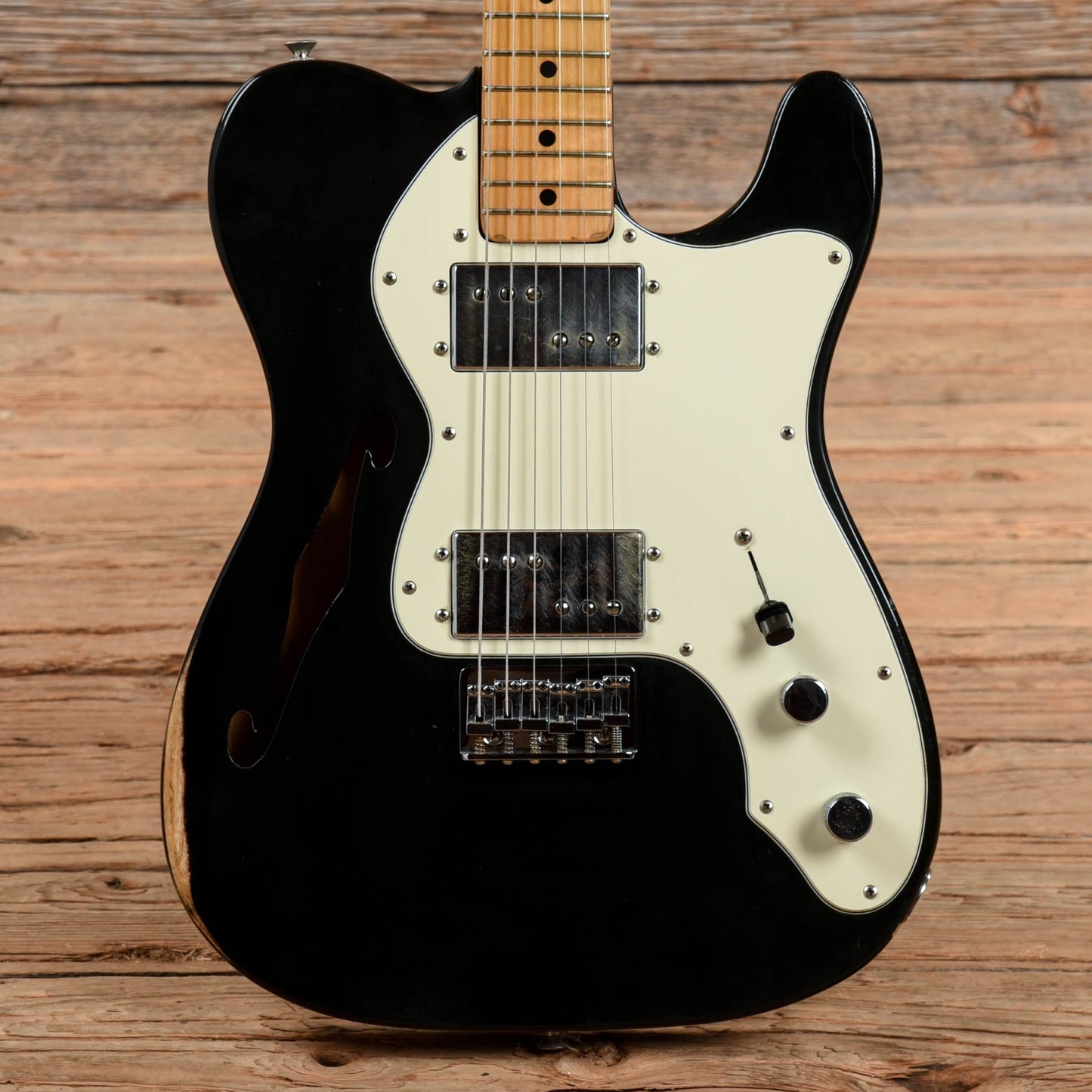 Fender Telecaster Thinline Black 1975 Electric Guitars / Semi-Hollow