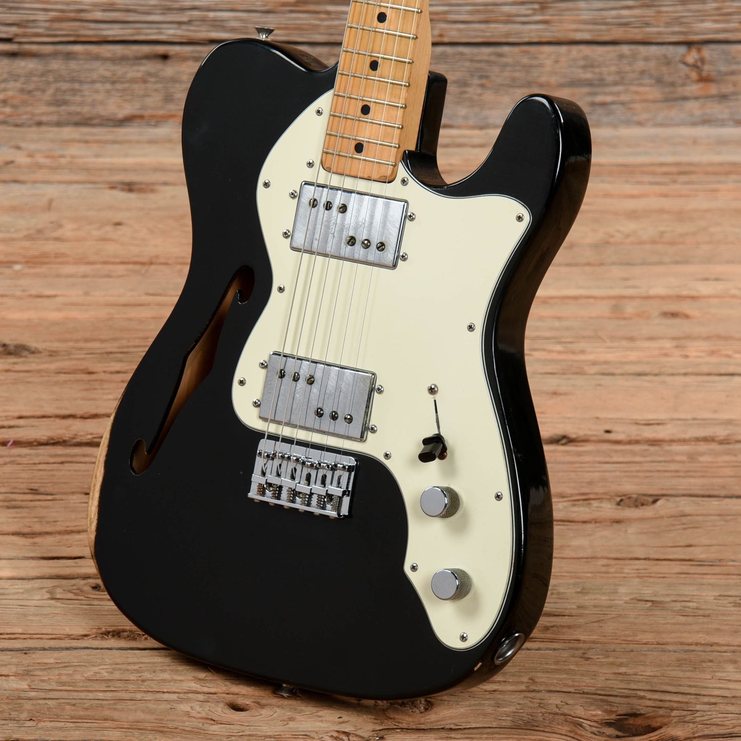 Fender Telecaster Thinline Black 1975 Electric Guitars / Semi-Hollow