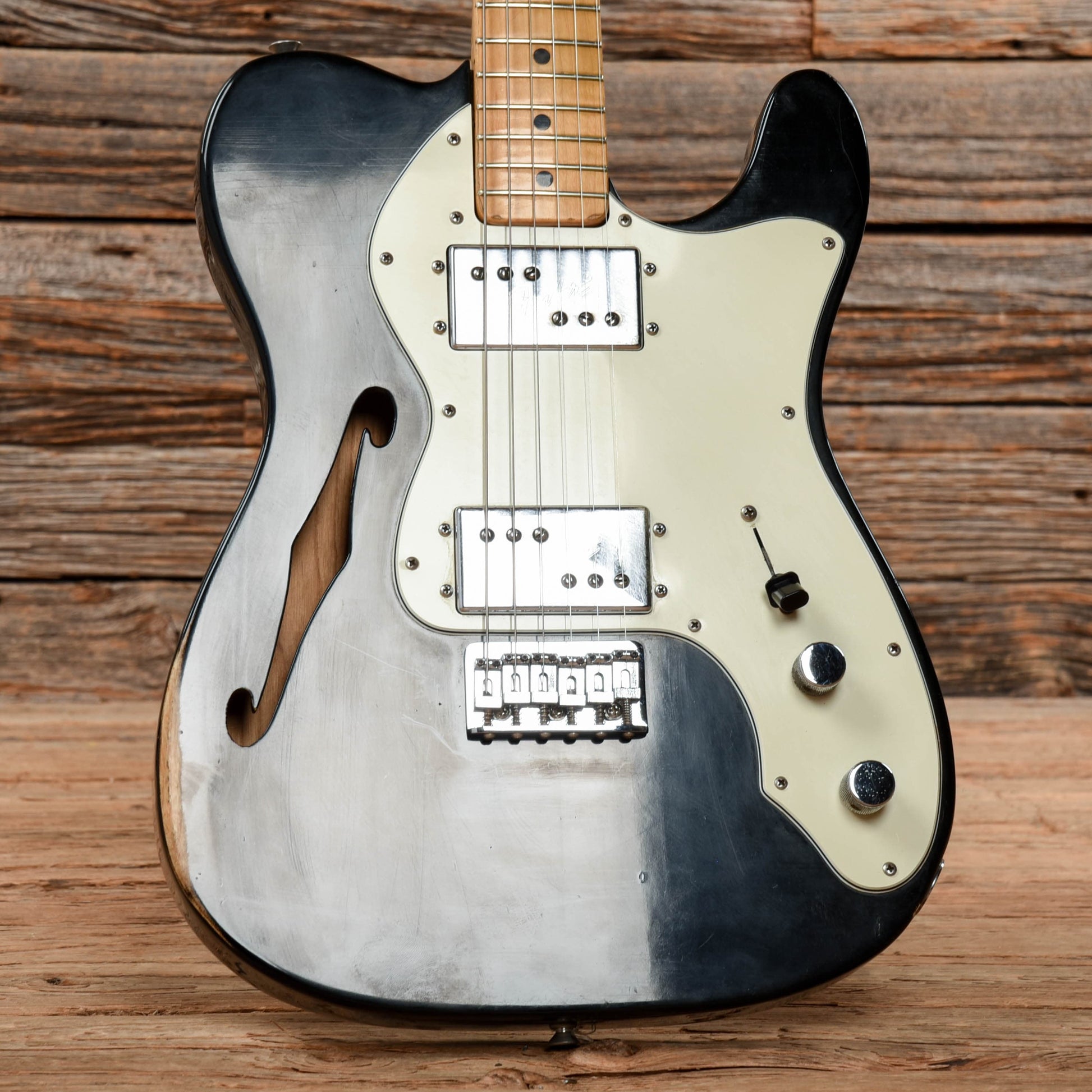 Fender Telecaster Thinline Black 1975 Electric Guitars / Semi-Hollow