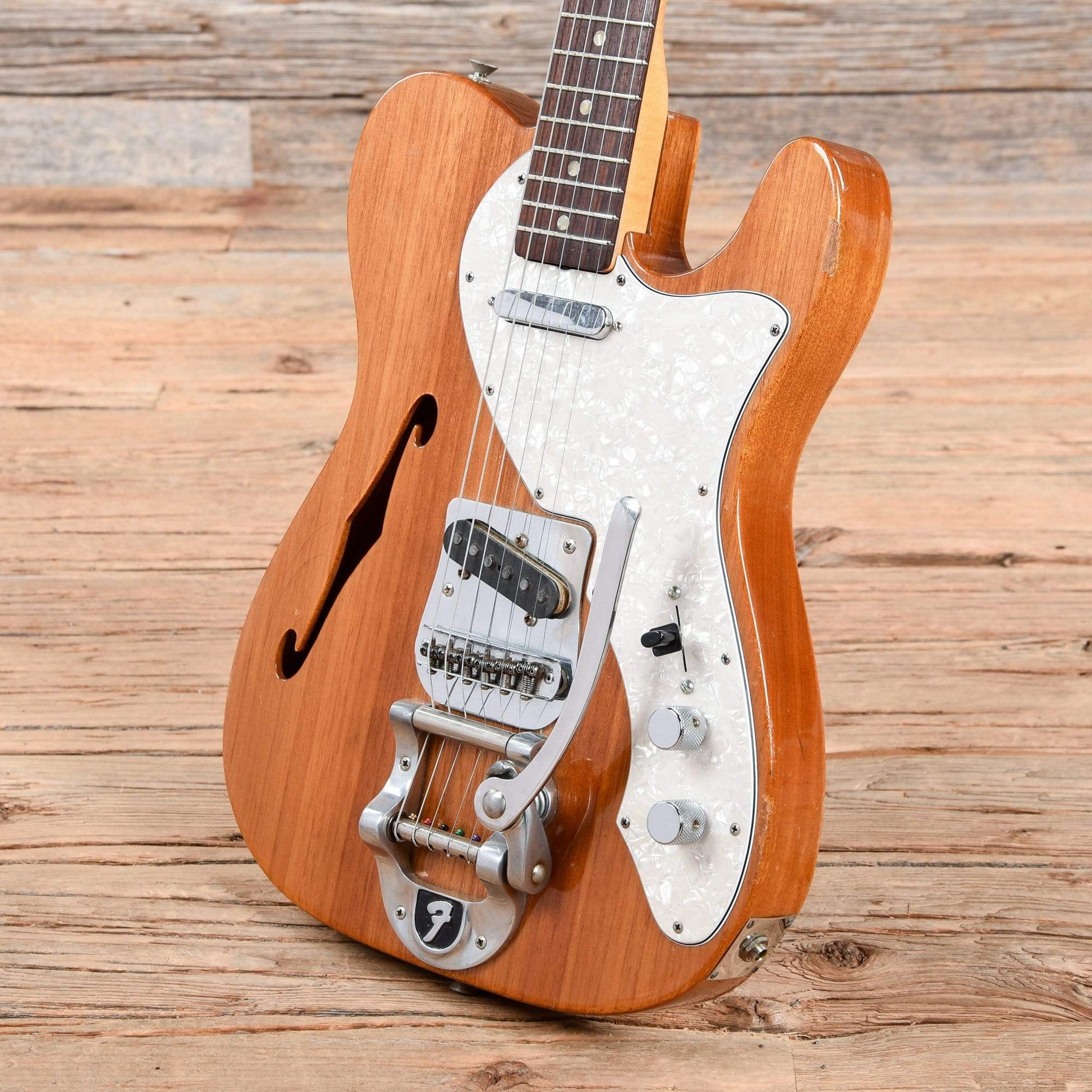 Fender Telecaster Thinline Natural Mahogany 1968 Electric Guitars / Semi-Hollow