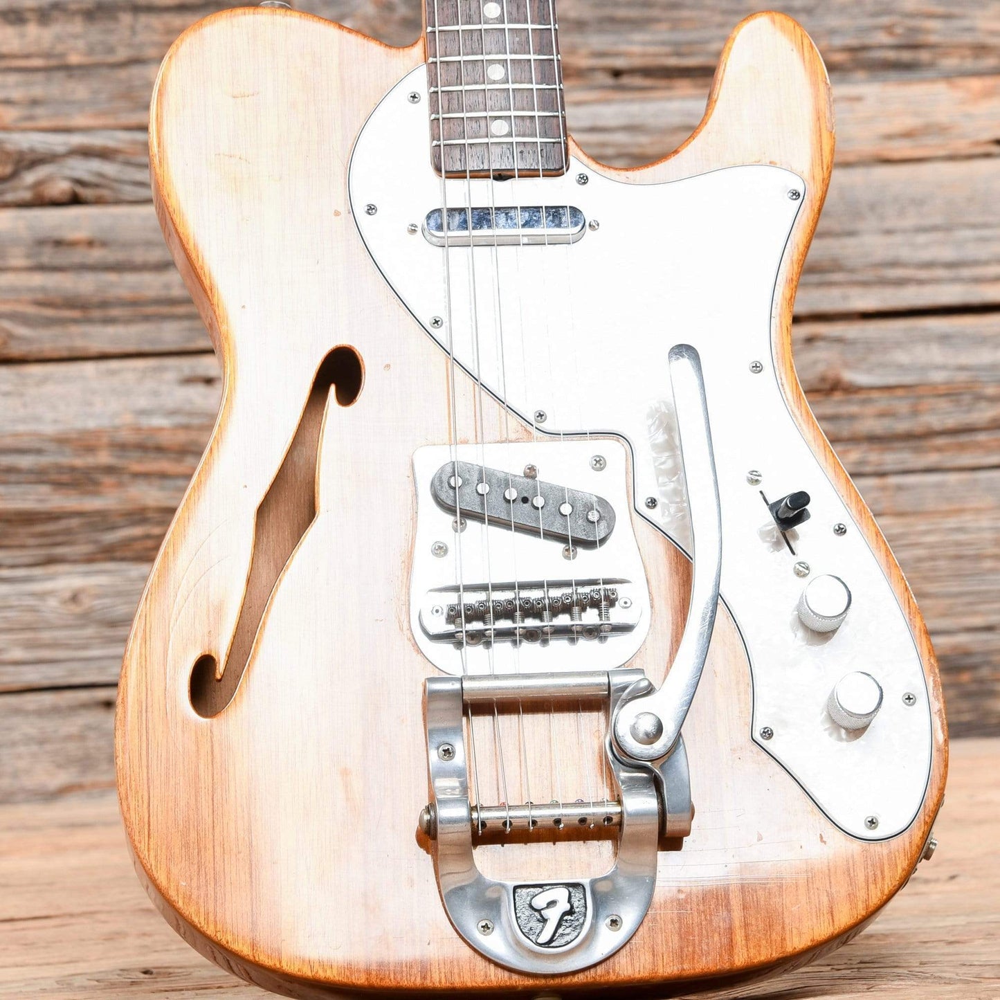 Fender Telecaster Thinline Natural Mahogany 1968 Electric Guitars / Semi-Hollow