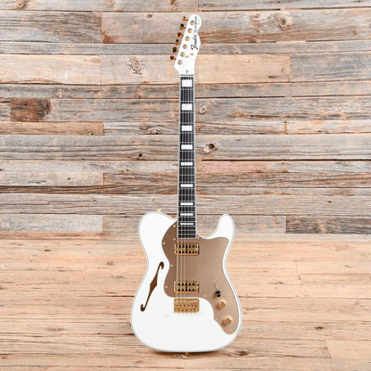 Fender Telecaster Thinline Super Deluxe Olympic White 2015 Electric Guitars / Semi-Hollow