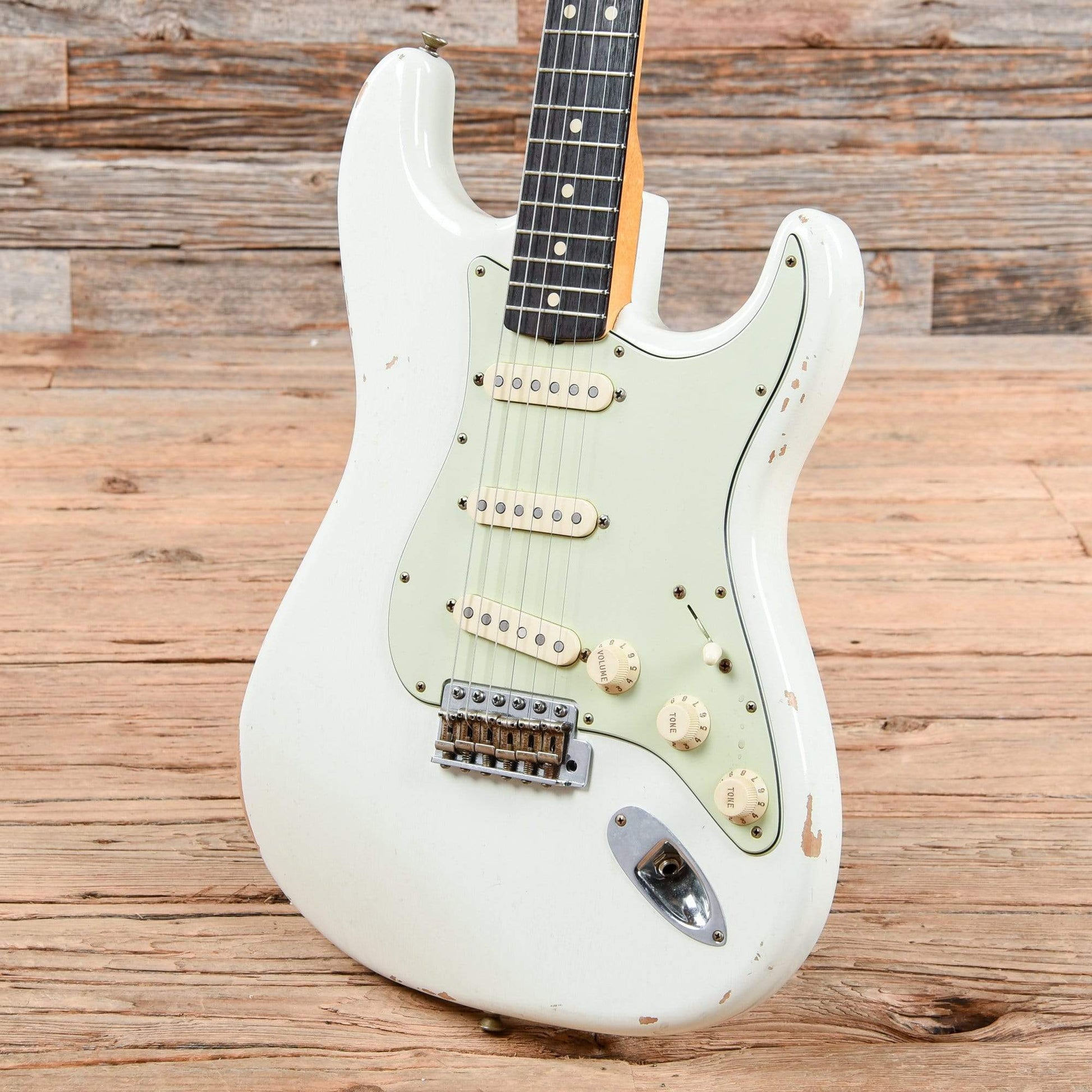 Fender 1963 Stratocaster Relic Olympic White 2016 Electric Guitars / Solid Body