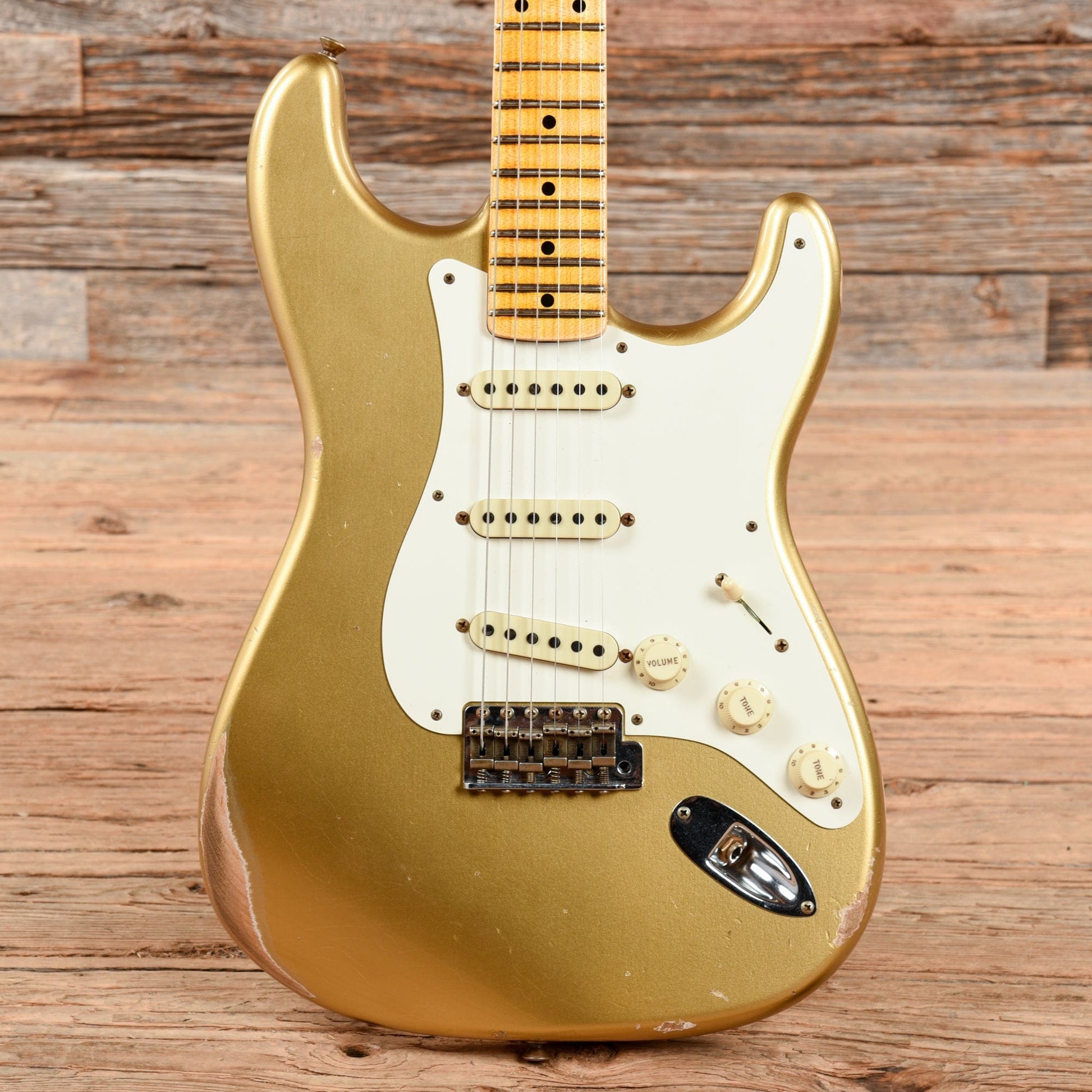 Fender '57 Stratocaster Relic HLE Gold 2021 Electric Guitars / Solid Body