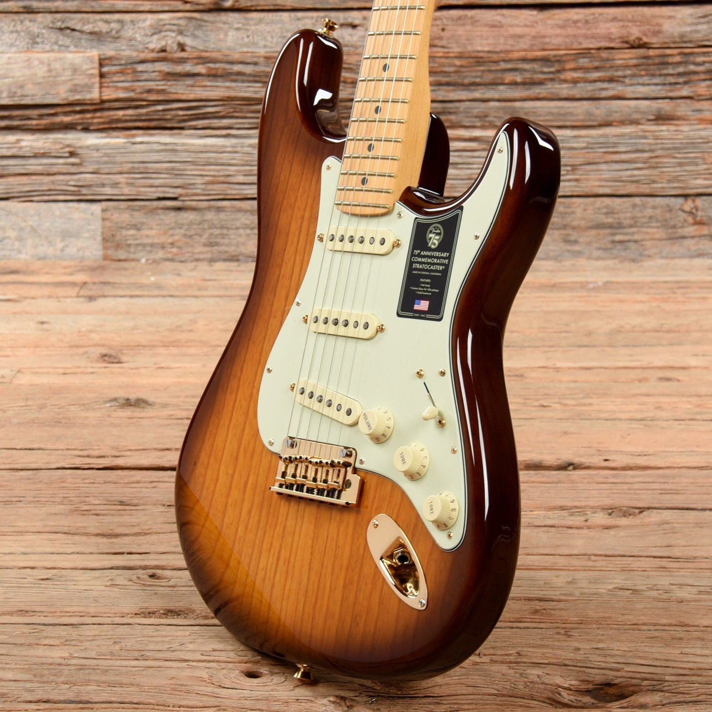 Fender 75th Anniversary Commemorative Stratocaster Bourbon Burst 2021 Electric Guitars / Solid Body