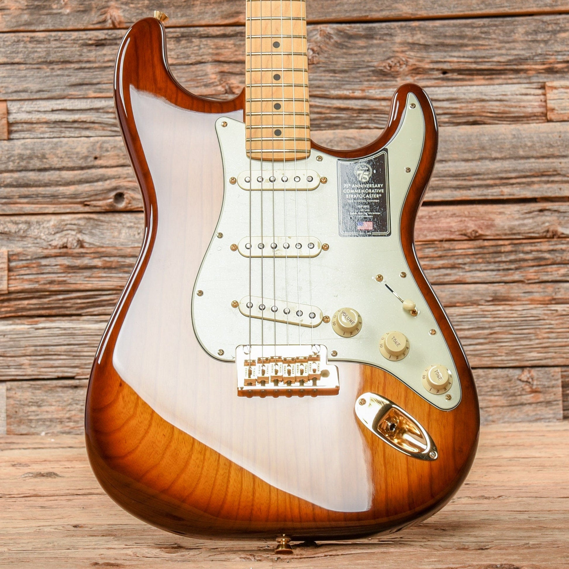 Fender 75th Anniversary Commemorative Stratocaster Bourbon Burst 2021 Electric Guitars / Solid Body