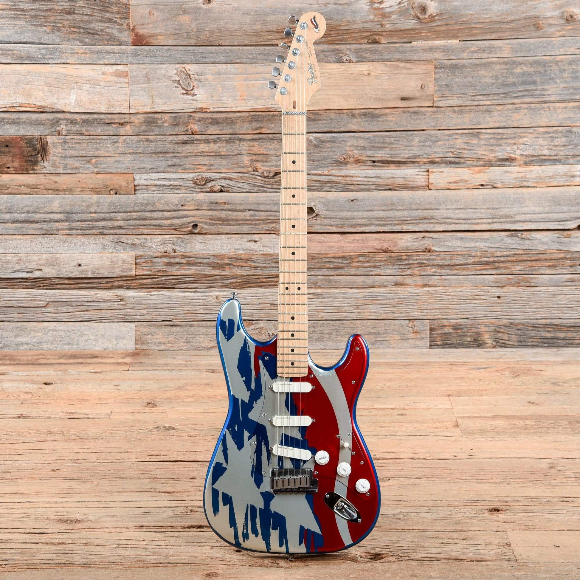 Fender Aluminum Stratocaster Plus Stars And Stripes 1995 Electric Guitars / Solid Body