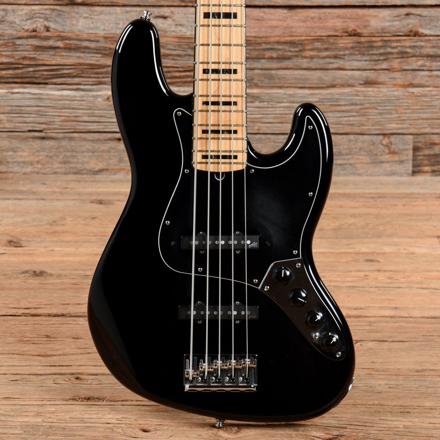 Fender American Deluxe Jazz Bass V Black 2012 Electric Guitars / Solid Body