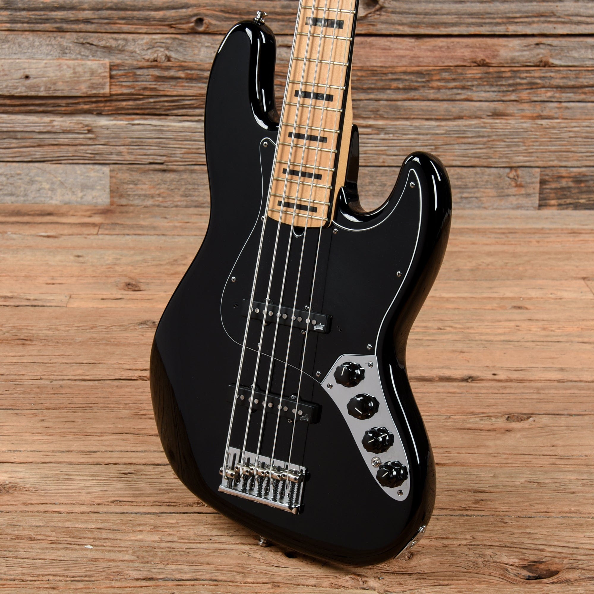 Fender American Deluxe Jazz Bass V Black 2012 – Chicago Music Exchange