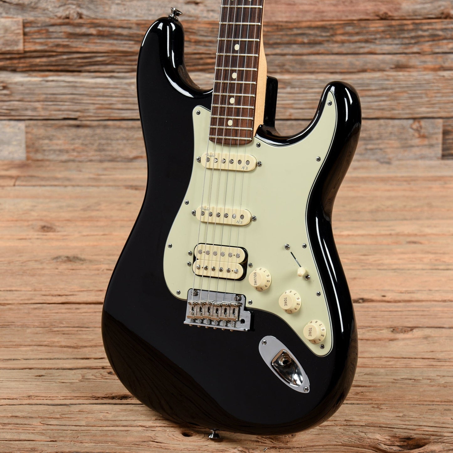 Fender American Deluxe Stratocaster Plus HSS Mystic Black 2014 Electric Guitars / Solid Body