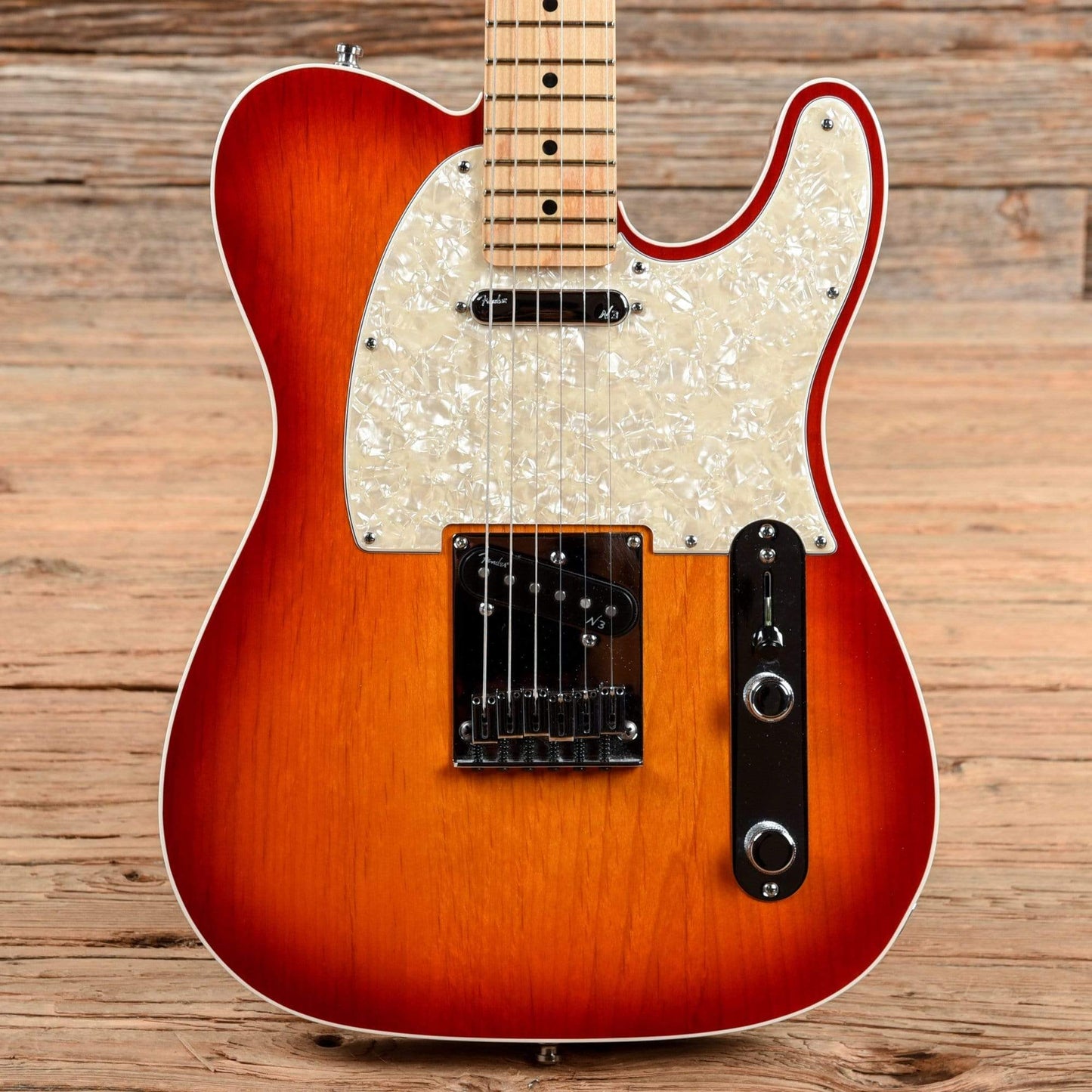 Fender American Deluxe Telecaster Aged Cherry Burst 2013 Electric Guitars / Solid Body