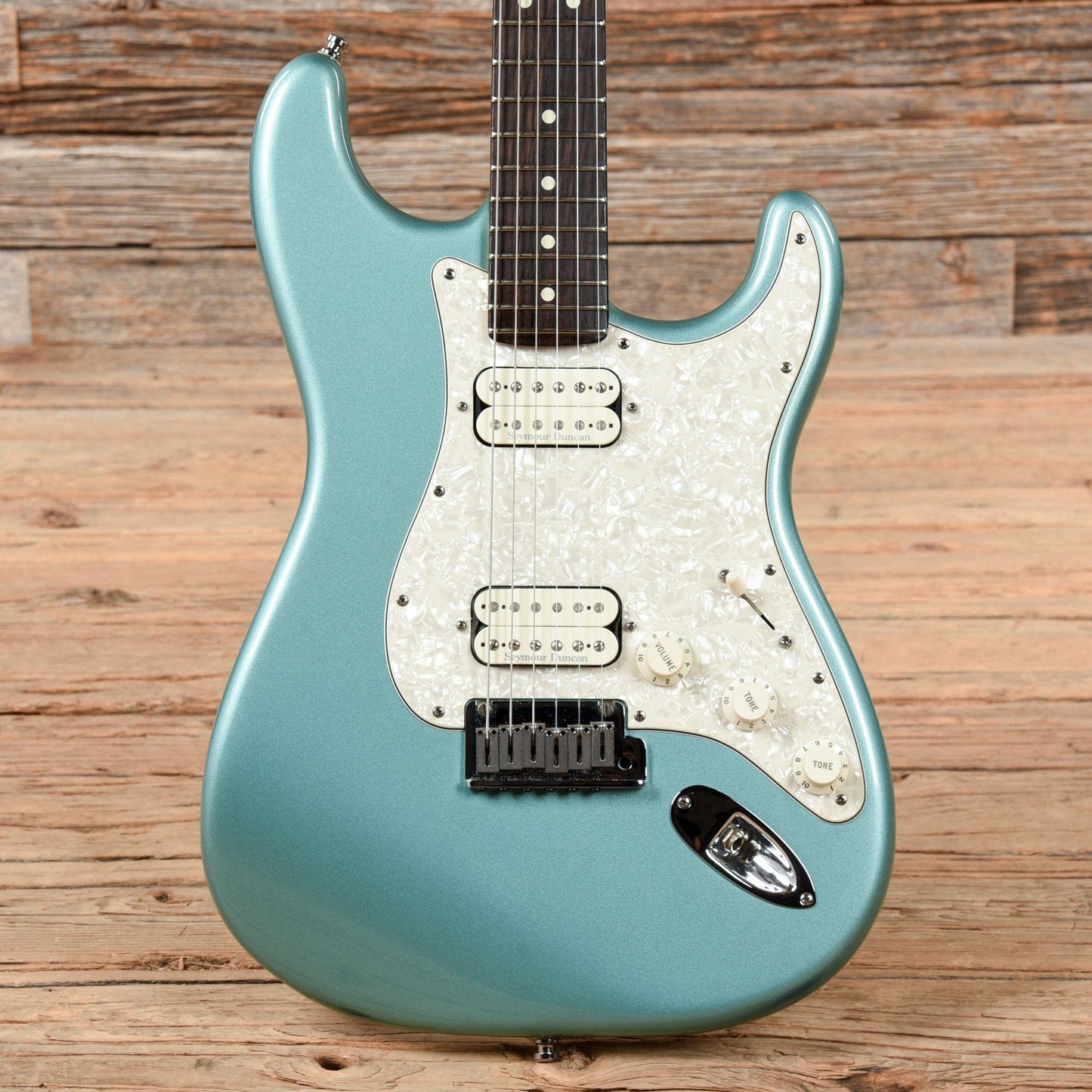 Fender American Double Fat Stratocaster Teal Green 2001 Electric Guitars / Solid Body