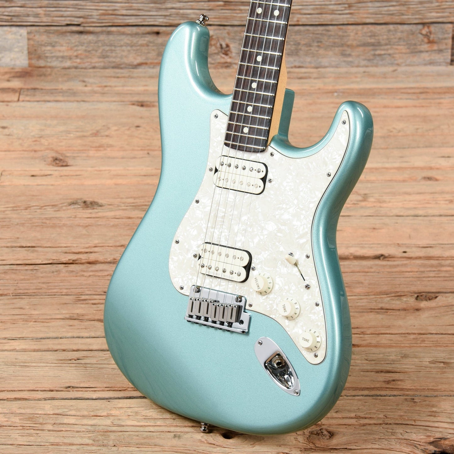 Fender American Double Fat Stratocaster Teal Green 2001 Electric Guitars / Solid Body