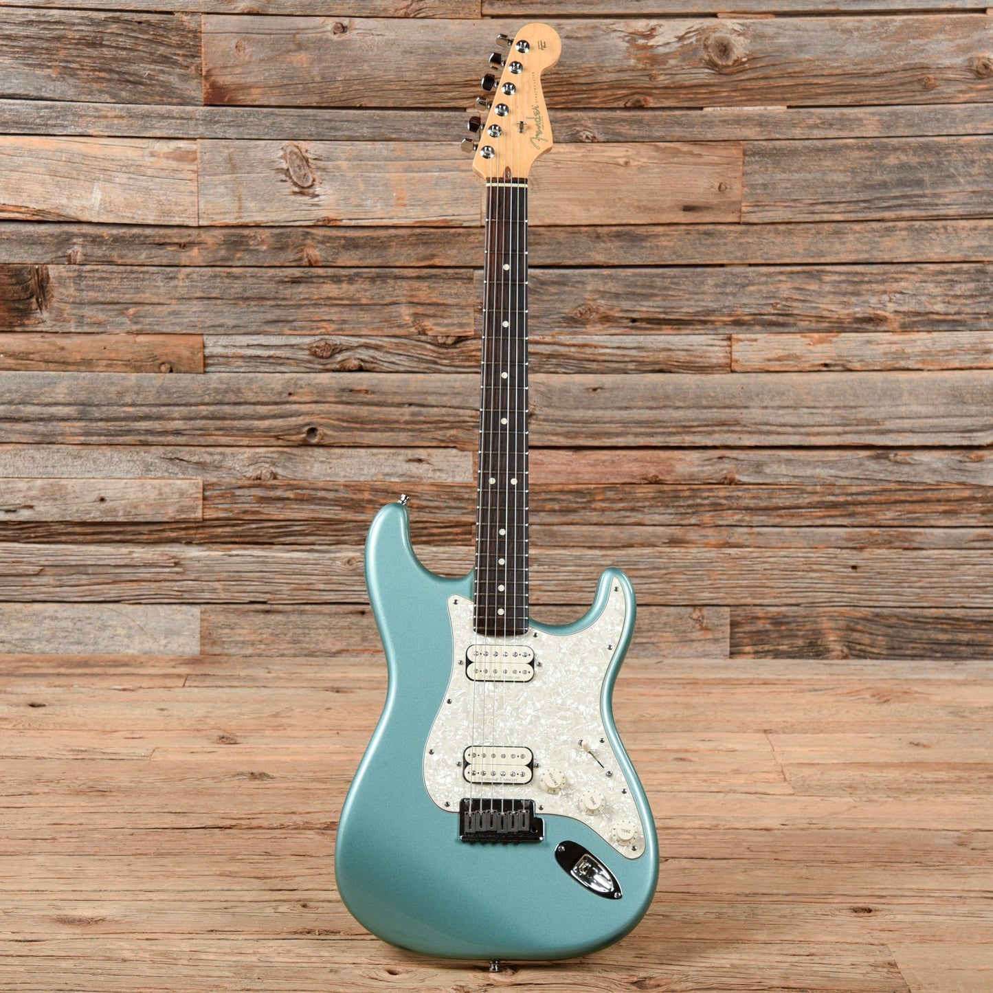 Fender American Double Fat Stratocaster Teal Green 2001 Electric Guitars / Solid Body