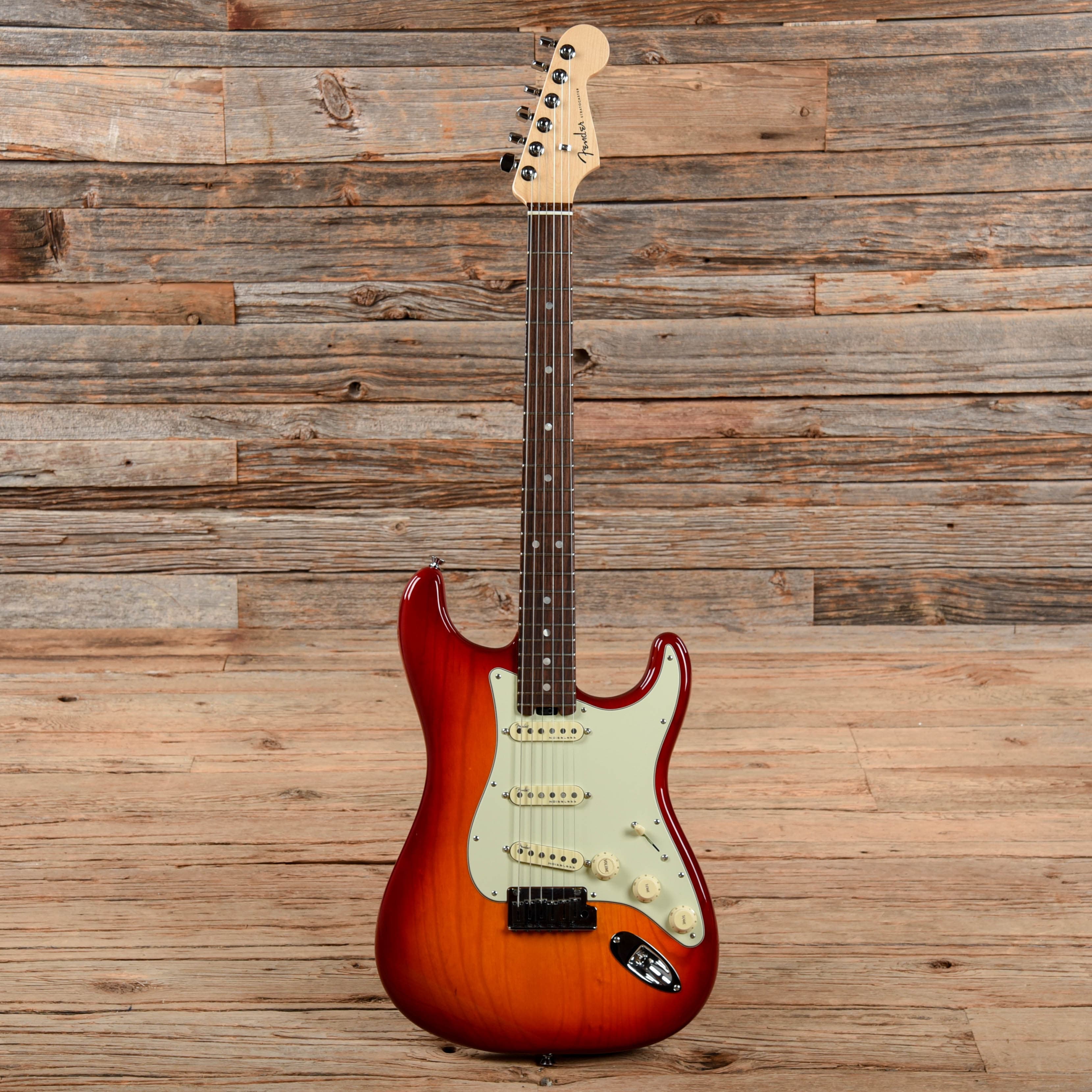 Fender American Elite Stratocaster Cherry Sunburst 2016 – Chicago Music  Exchange