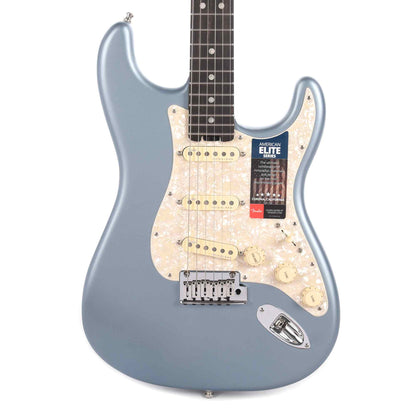 Fender American Elite Stratocaster Satin Ice Blue Metallic Electric Guitars / Solid Body