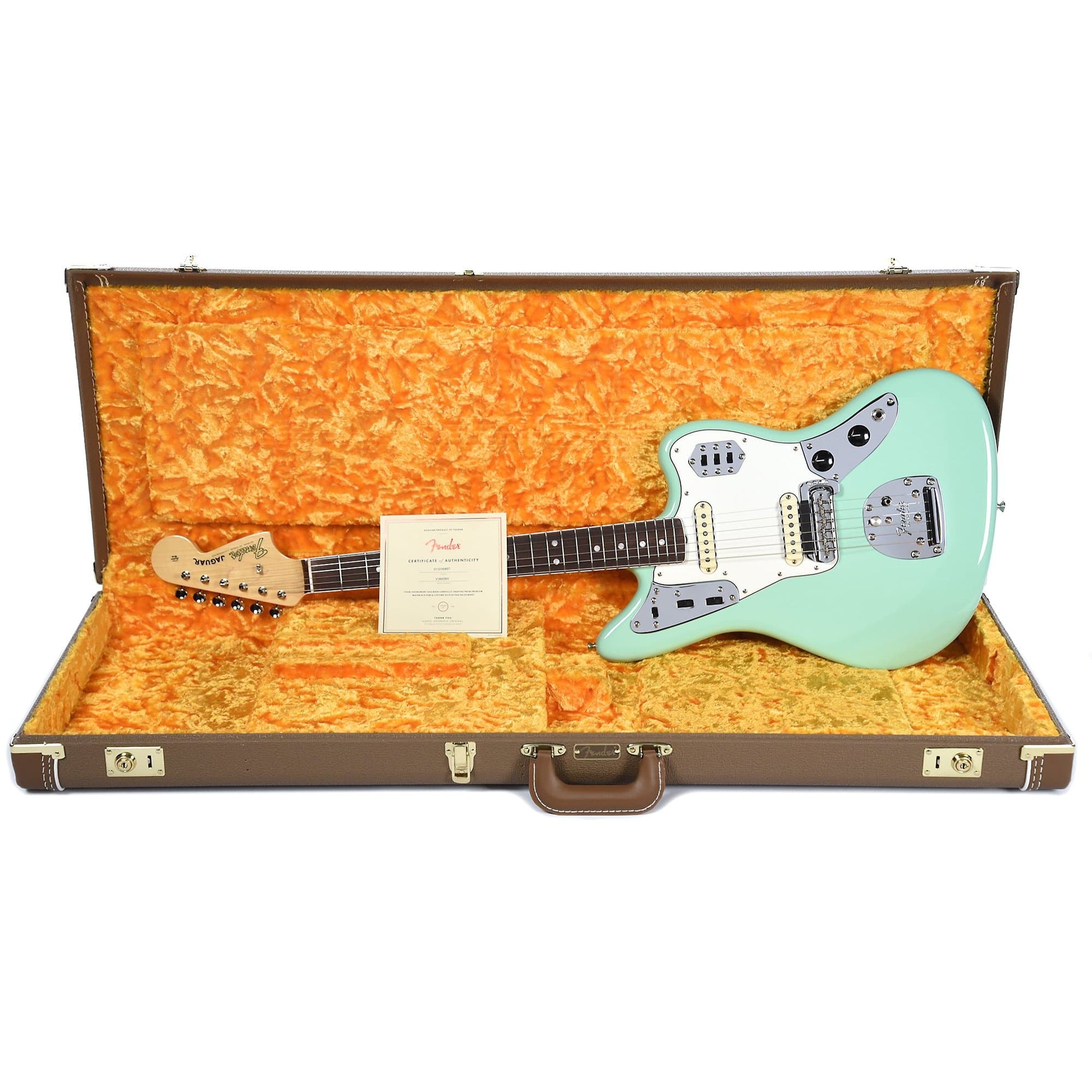 Fender American Original '60s Jaguar RW Surf Green w/Hardshell Case Electric Guitars / Solid Body