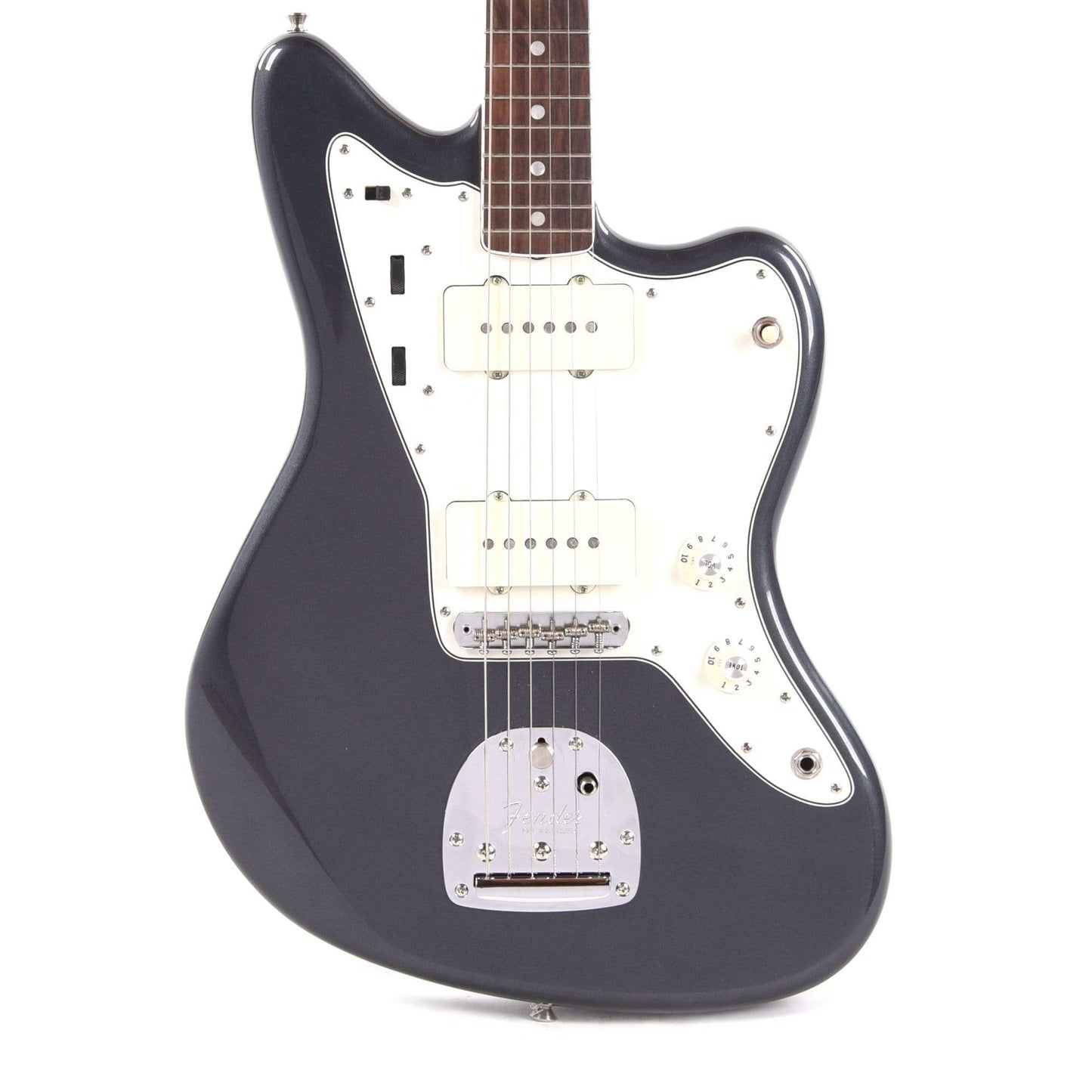 Fender American Original '60s Jazzmaster Charcoal Frost Metallic w/3-Ply Parchment Pickguard Electric Guitars / Solid Body