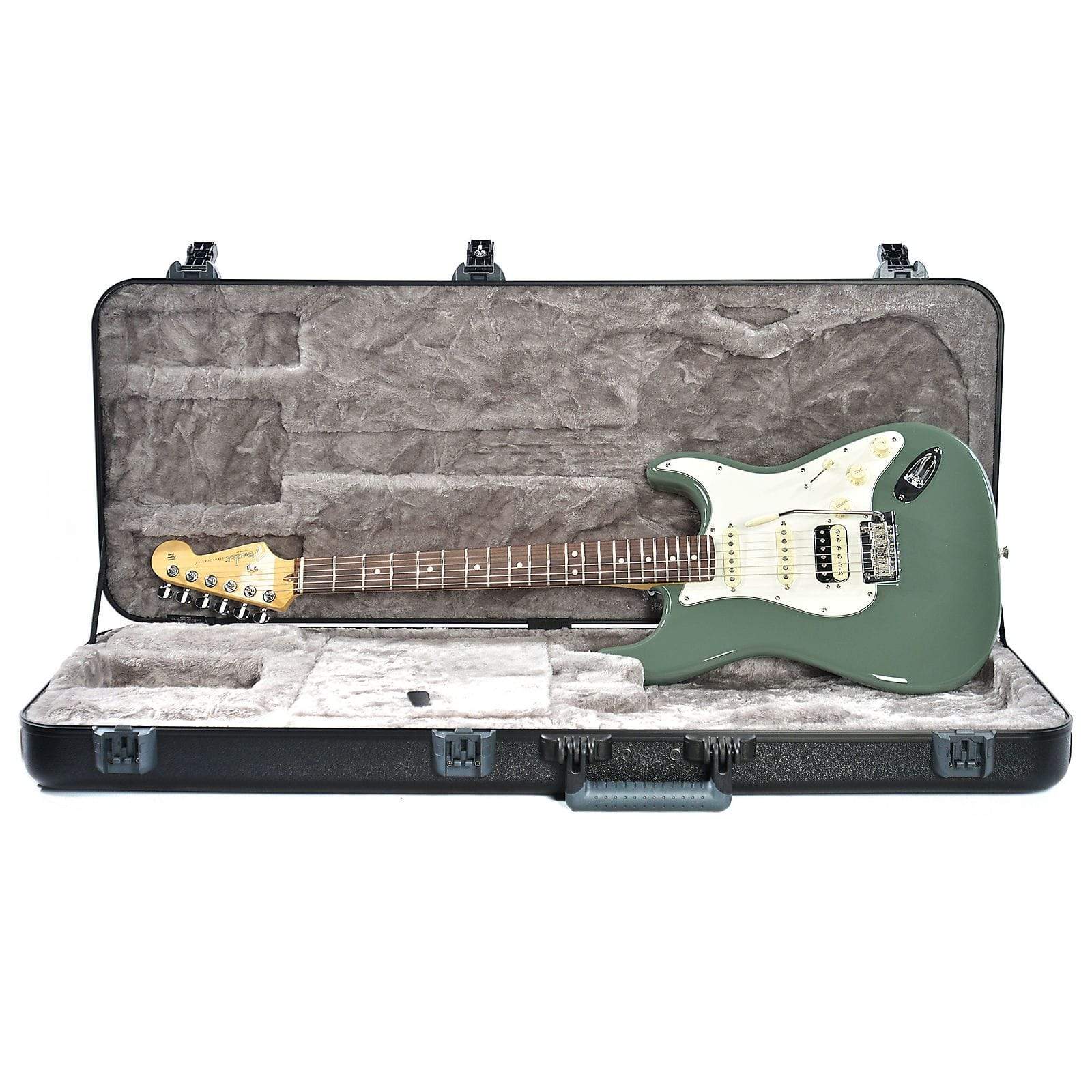 Fender American Pro Stratocaster HSS Shawbucker RW Antique Olive Electric Guitars / Solid Body