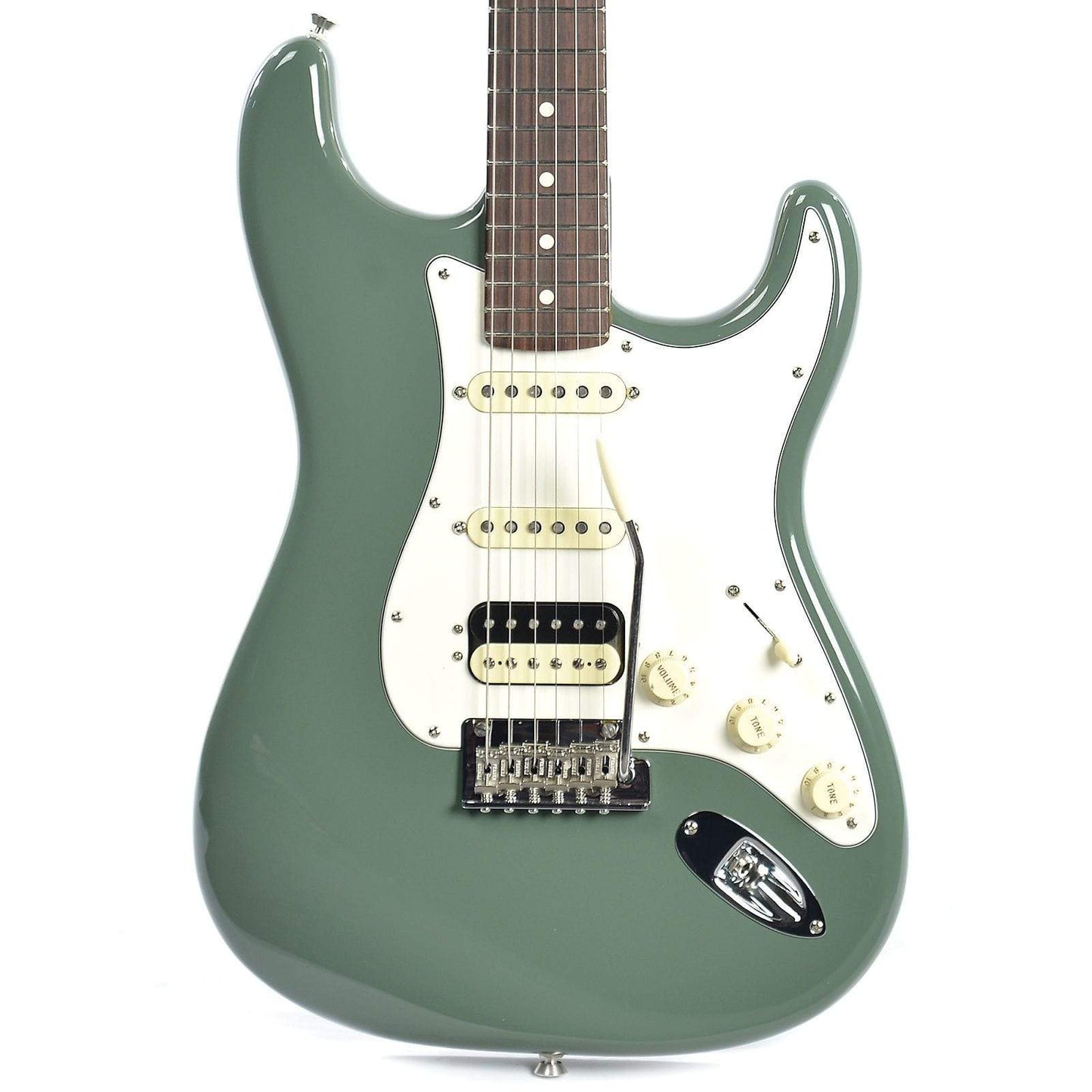 Fender American Pro Stratocaster HSS Shawbucker RW Antique Olive Electric Guitars / Solid Body