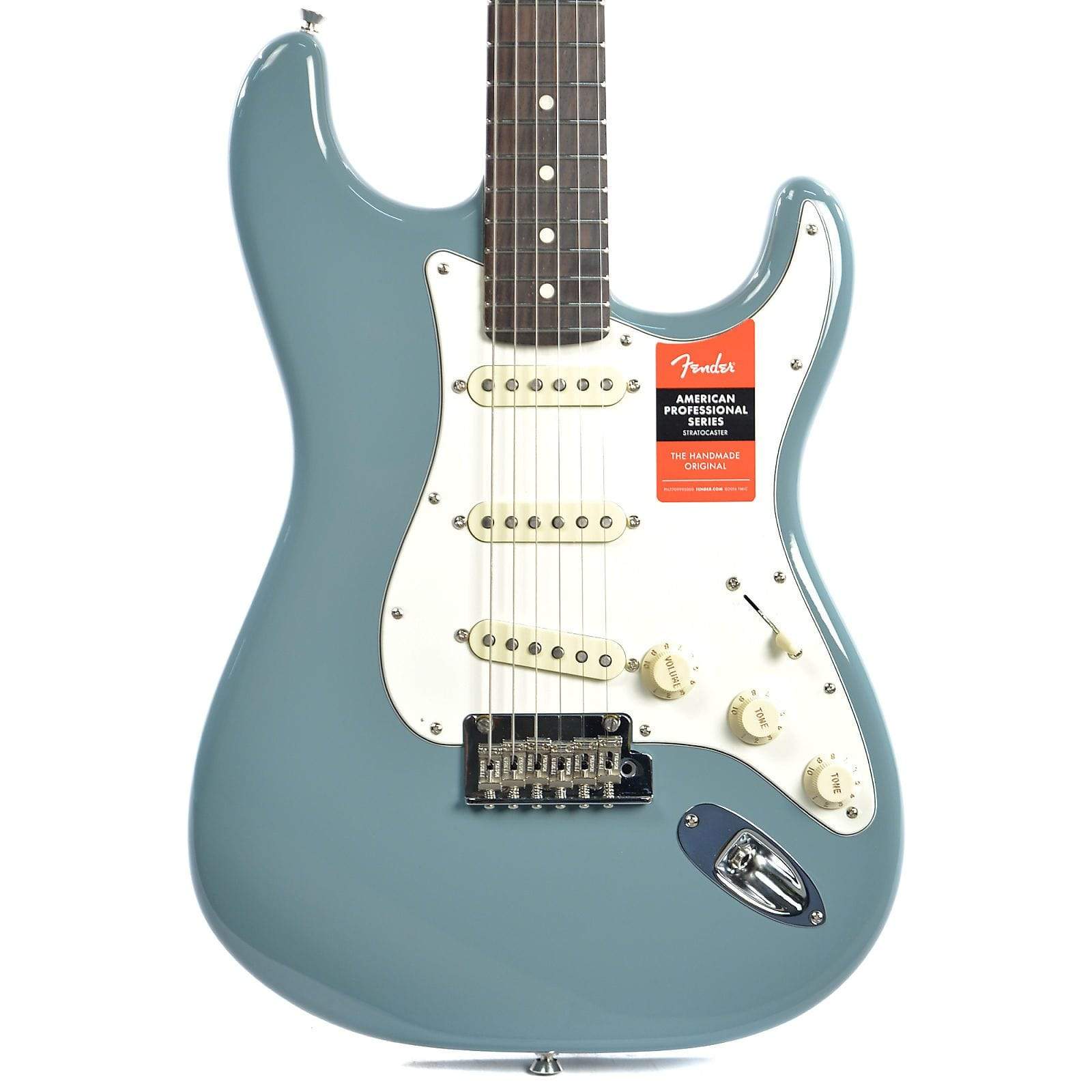 Fender American Pro Stratocaster Sonic Gray w/Parchment Pickguard Electric Guitars / Solid Body