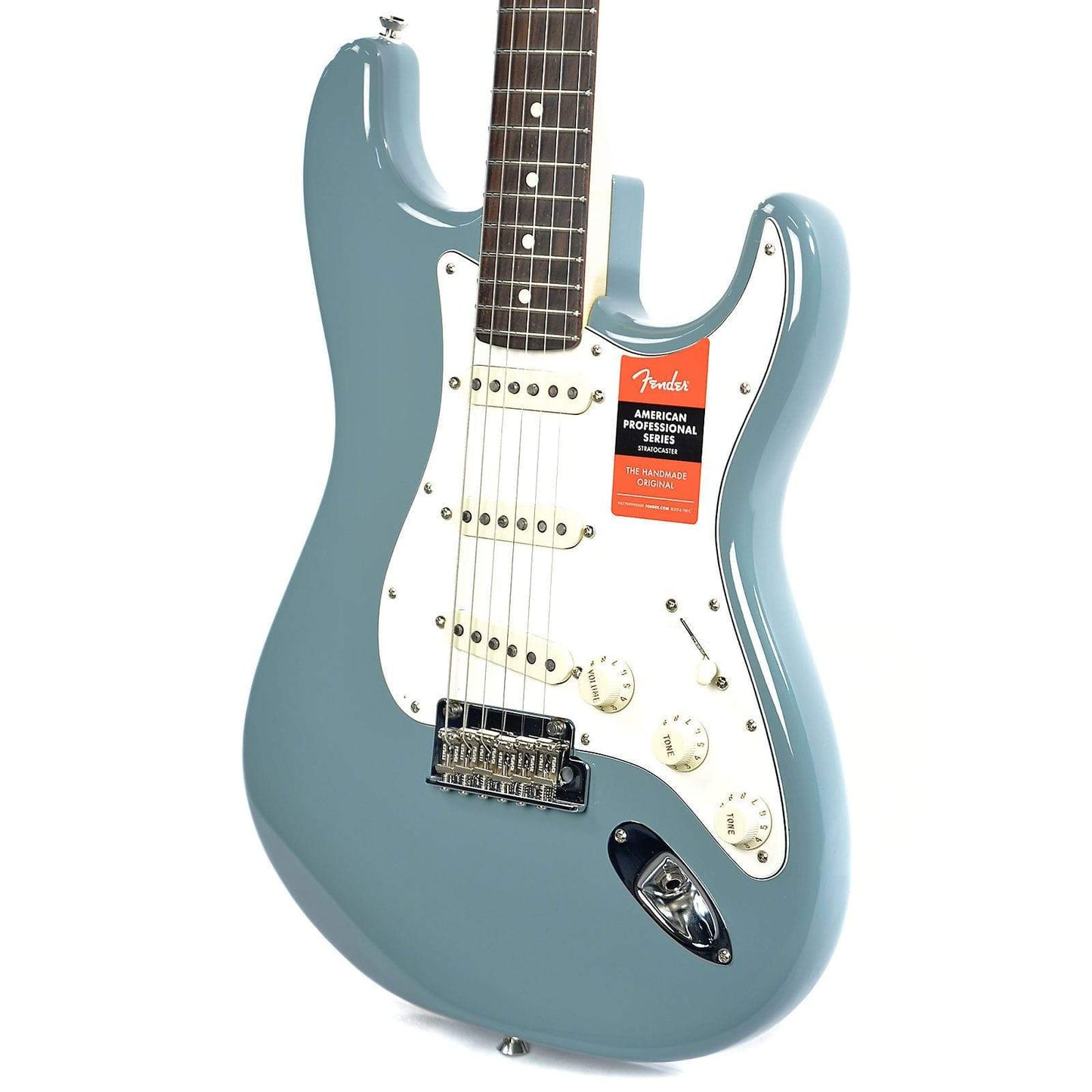 Fender American Pro Stratocaster Sonic Gray w/Parchment Pickguard Electric Guitars / Solid Body