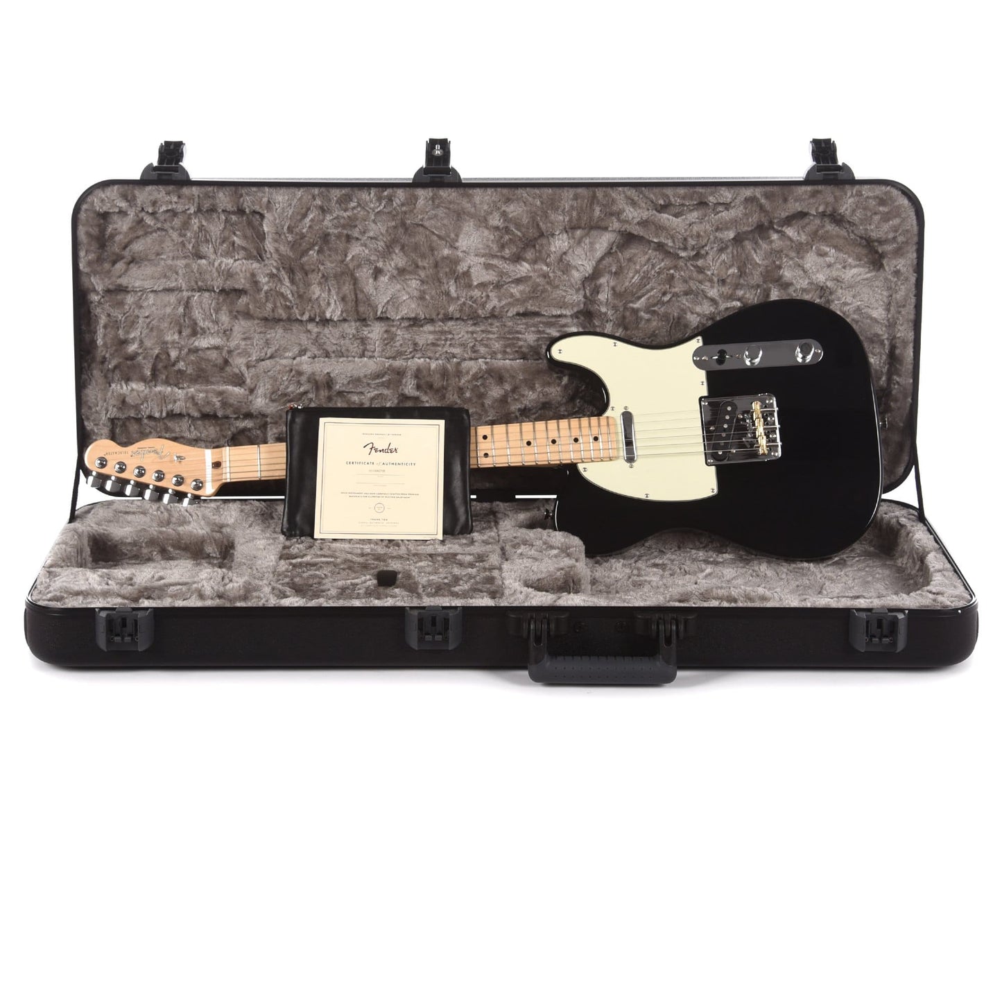 Fender American Pro Telecaster Black w/Mint Pickguard Electric Guitars / Solid Body