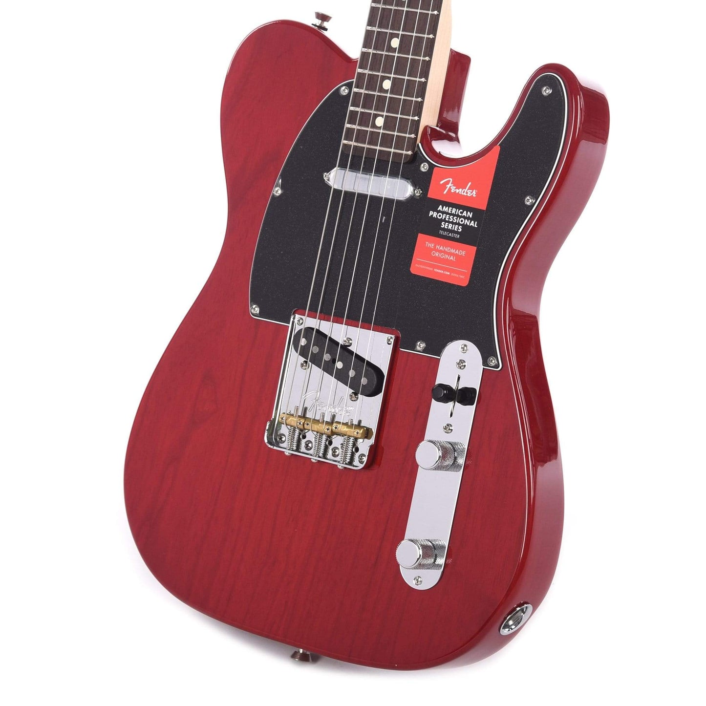 Fender American Pro Telecaster Crimson Red Transparent w/Black Pickguard Electric Guitars / Solid Body