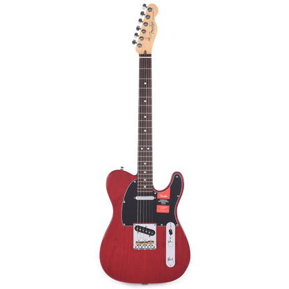 Fender American Pro Telecaster Crimson Red Transparent w/Black Pickguard Electric Guitars / Solid Body