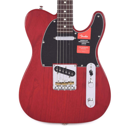 Fender American Pro Telecaster Crimson Red Transparent w/Black Pickguard Electric Guitars / Solid Body