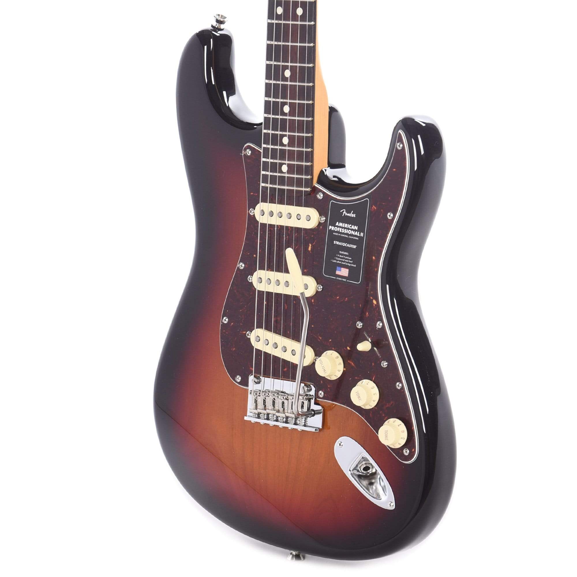 Fender American Professional II Stratocaster 3-Tone Sunburst Electric Guitars / Solid Body