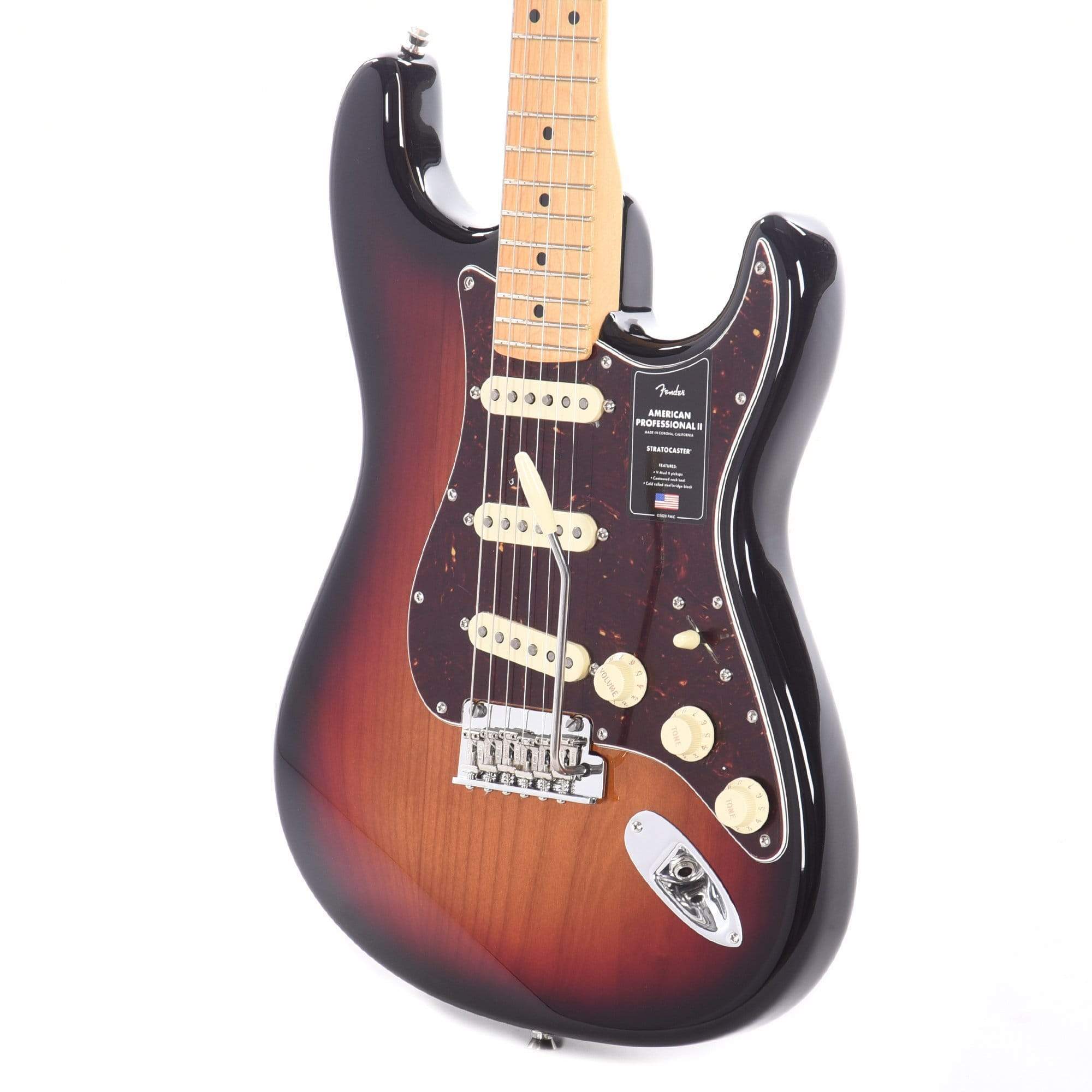 Fender American Professional II Stratocaster 3-Tone Sunburst Electric Guitars / Solid Body