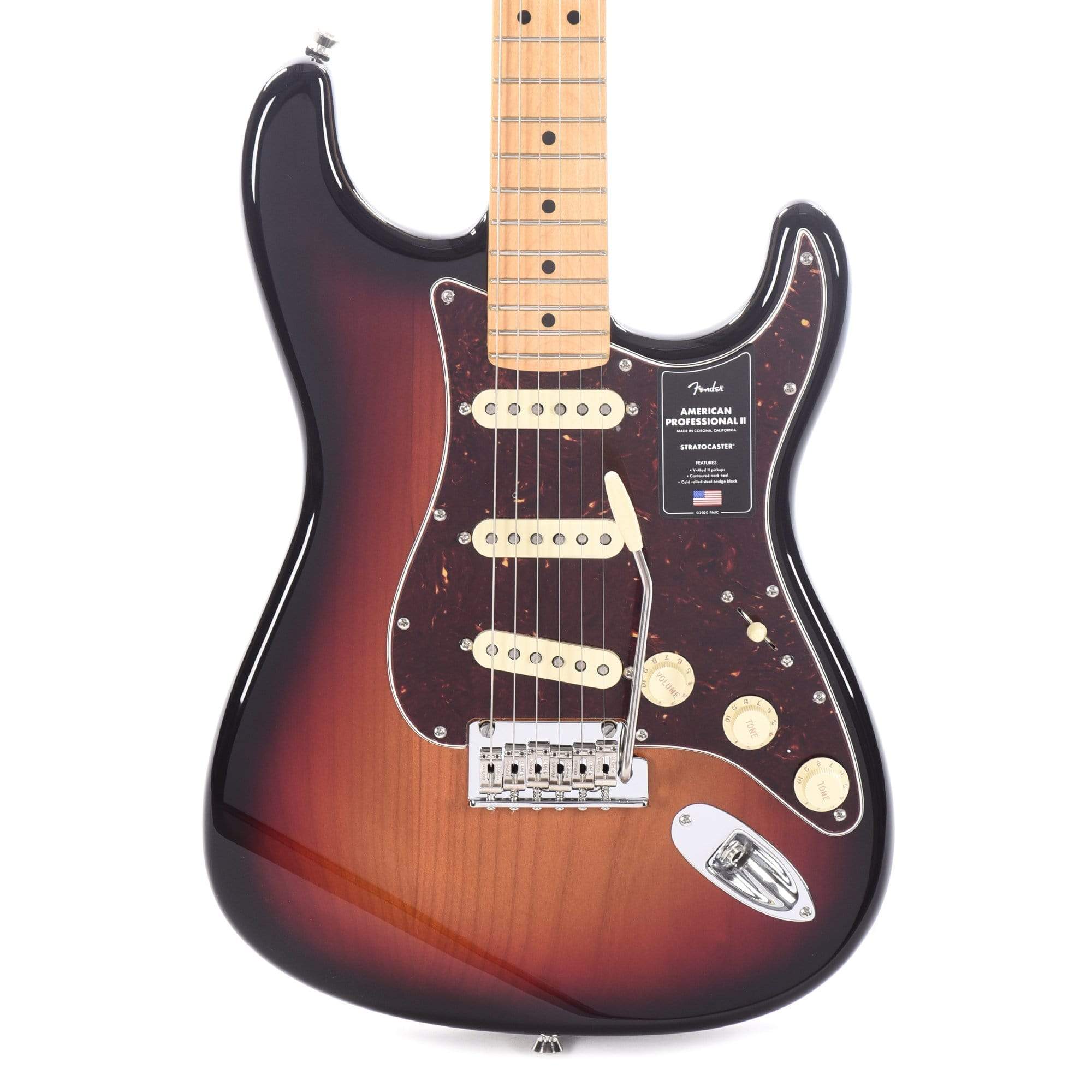 Fender American Professional II Stratocaster 3-Tone Sunburst Electric Guitars / Solid Body