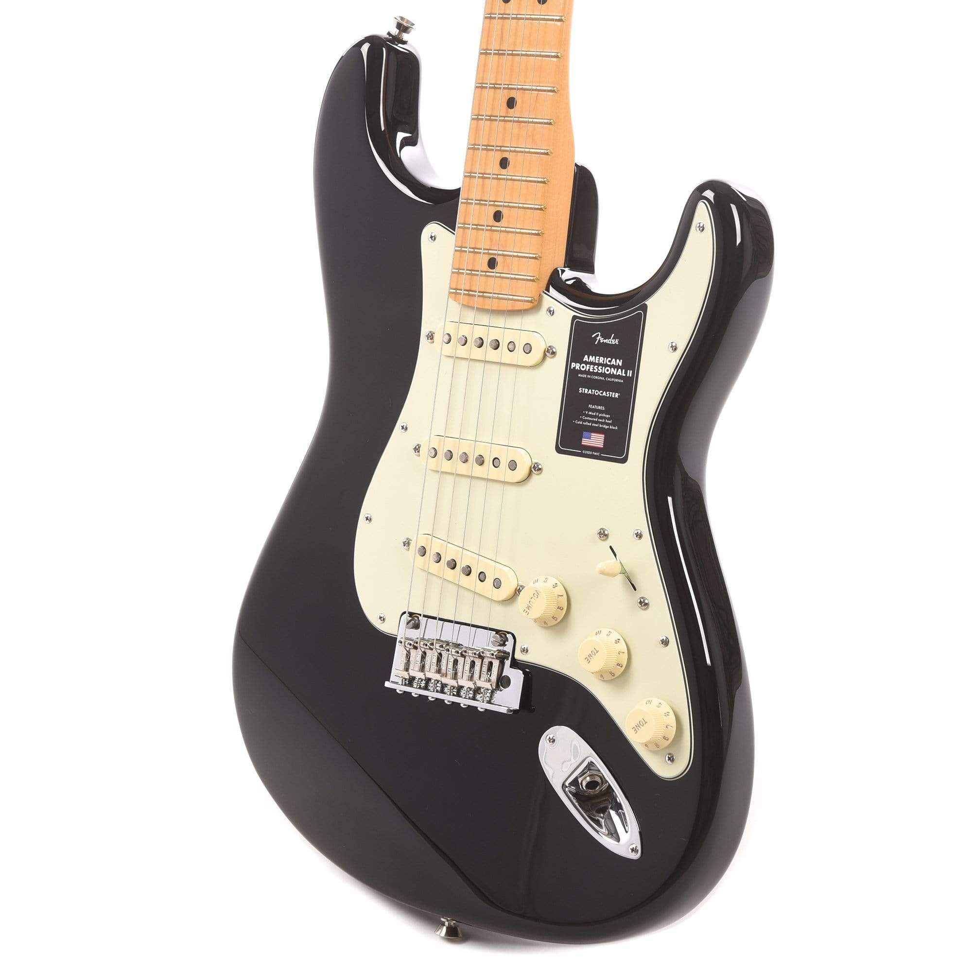 Fender American Professional II Stratocaster Black Electric Guitars / Solid Body