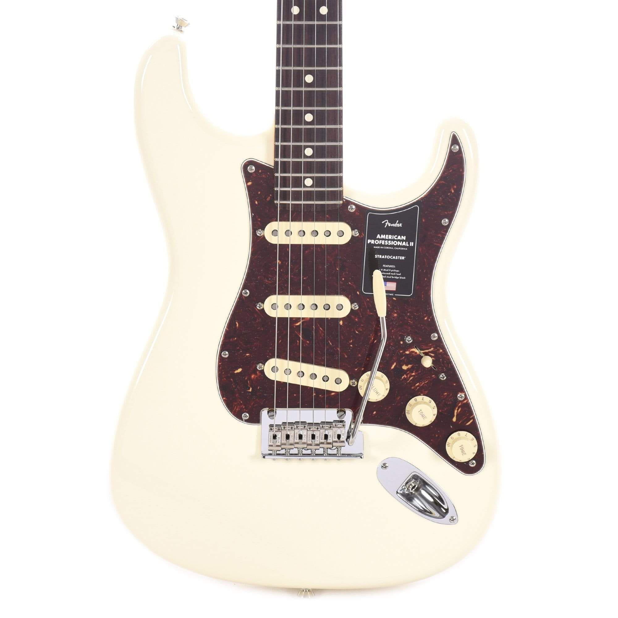 Fender American Professional II Stratocaster Olympic White Electric Guitars / Solid Body