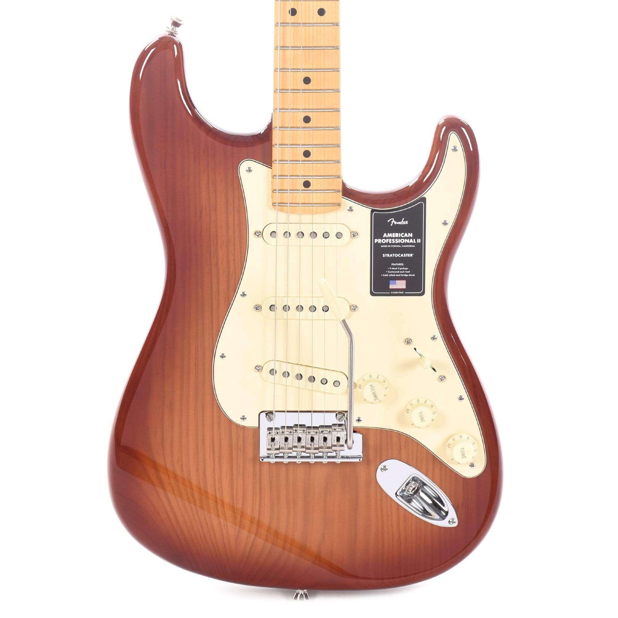 Fender American Professional II Stratocaster Sienna Sunburst Electric Guitars / Solid Body