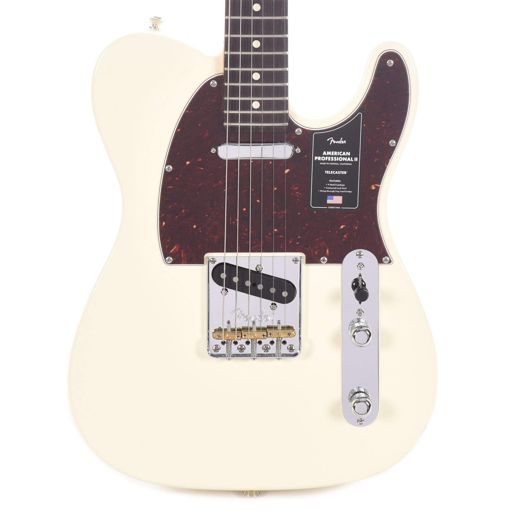 Fender American Professional II Telecaster Olympic White Electric Guitars / Solid Body