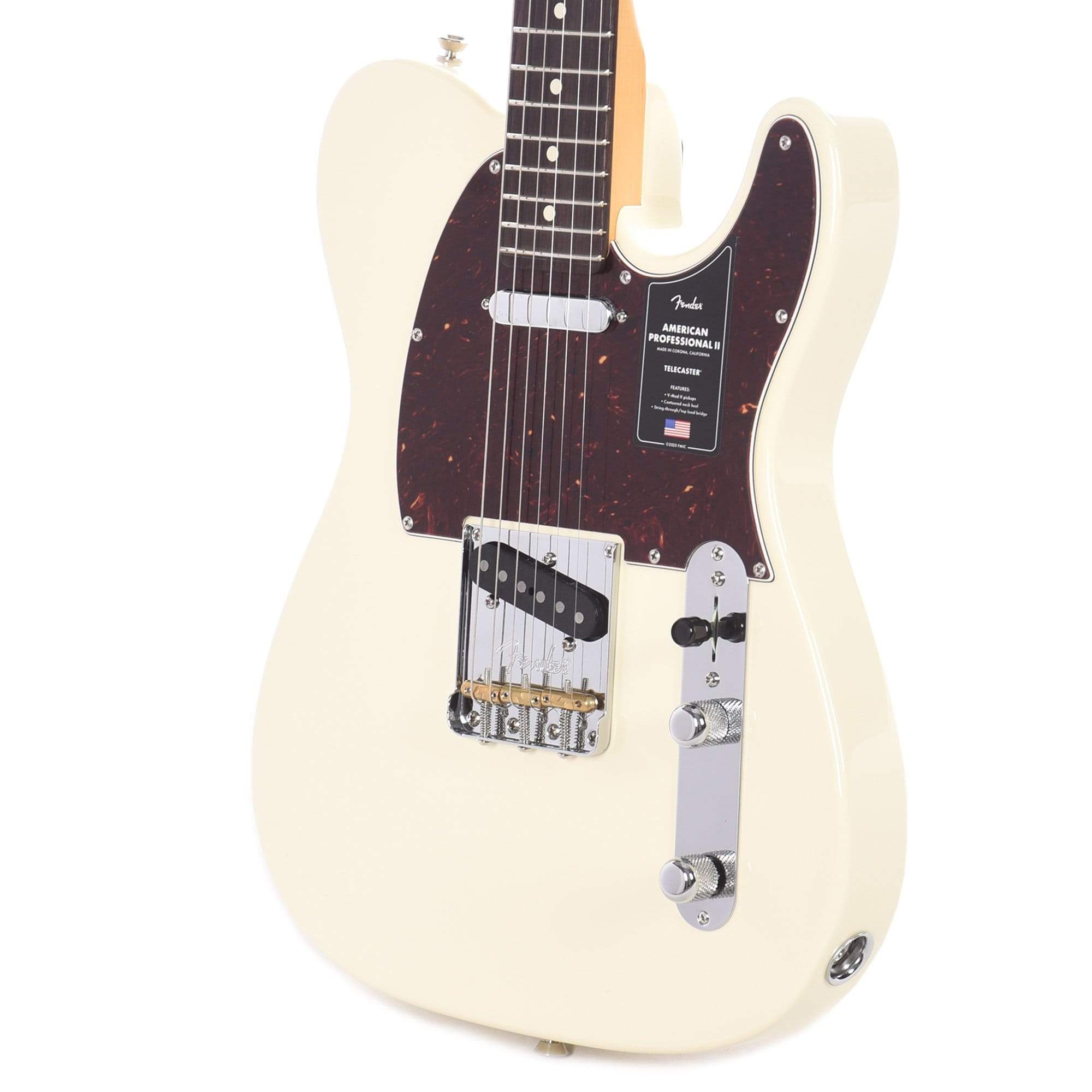 Fender American Professional II Telecaster Olympic White Electric Guitars / Solid Body