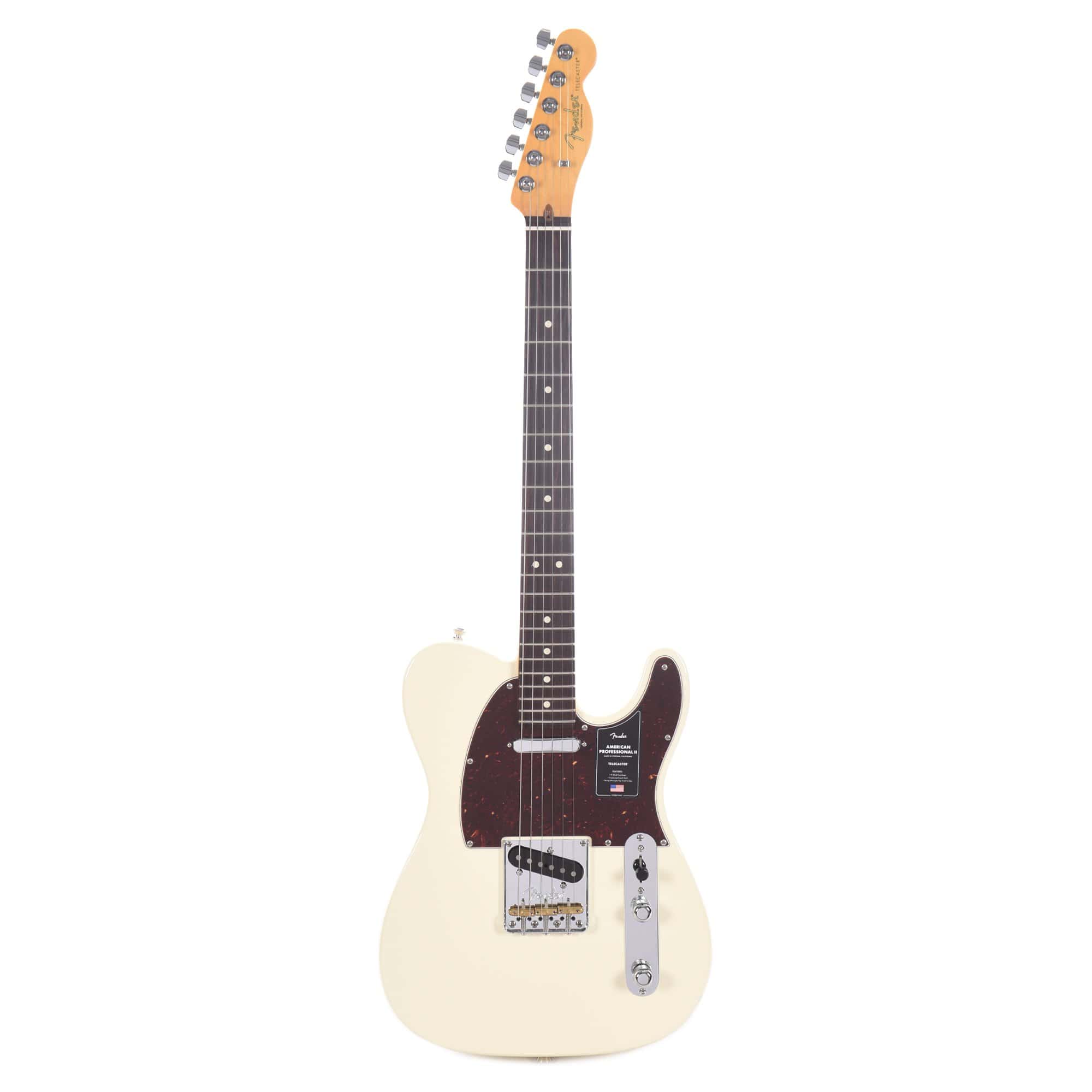 Fender American Professional II Telecaster Olympic White Electric Guitars / Solid Body