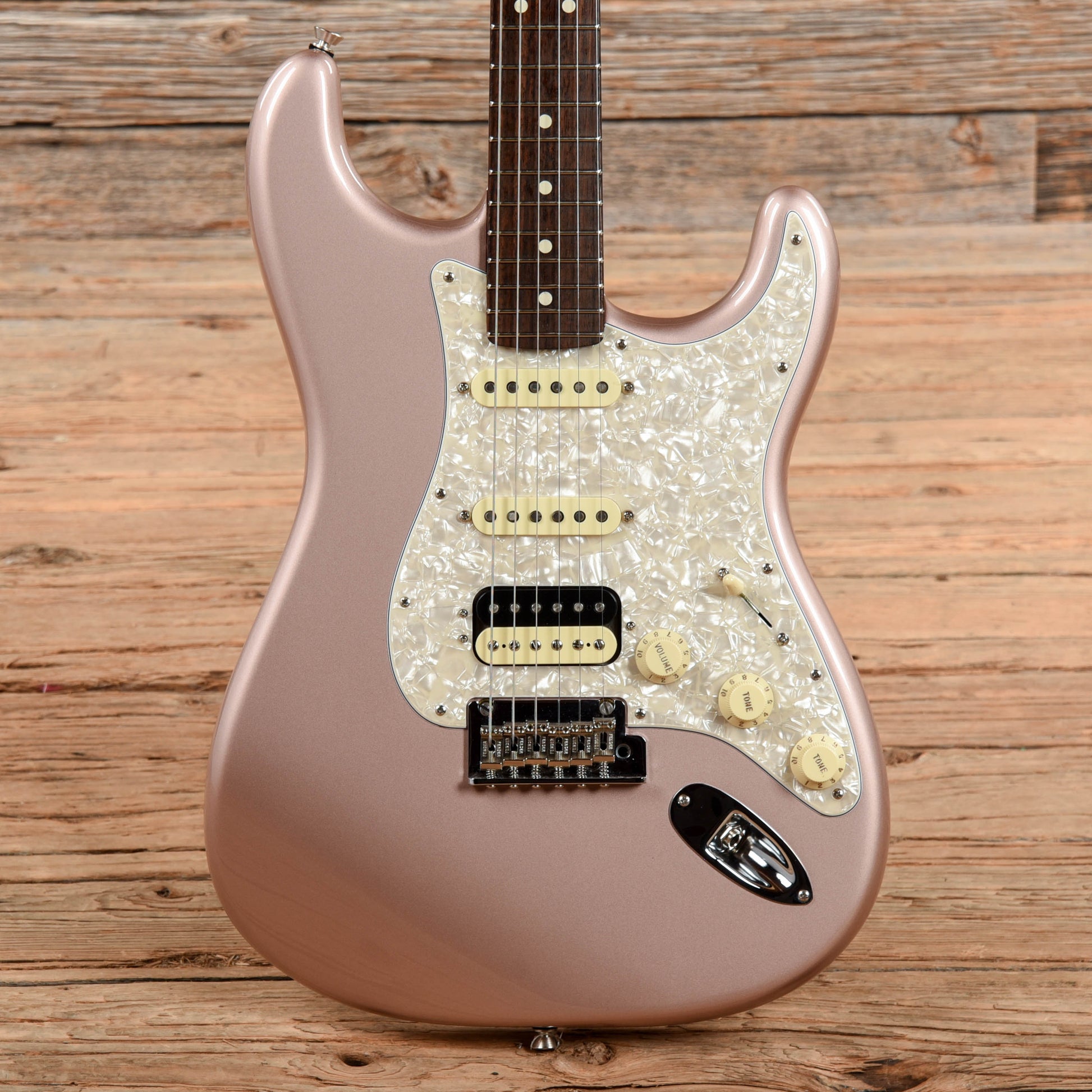 Fender American Professional Stratocaster HSS Limited Edition Rosewood Neck Rose Gold 2018 Electric Guitars / Solid Body