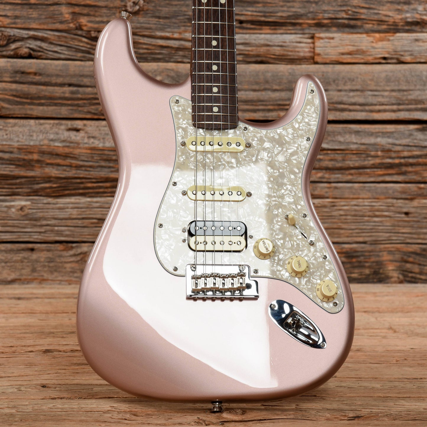 Fender American Professional Stratocaster HSS Limited Edition Rosewood Neck Rose Gold 2018 Electric Guitars / Solid Body